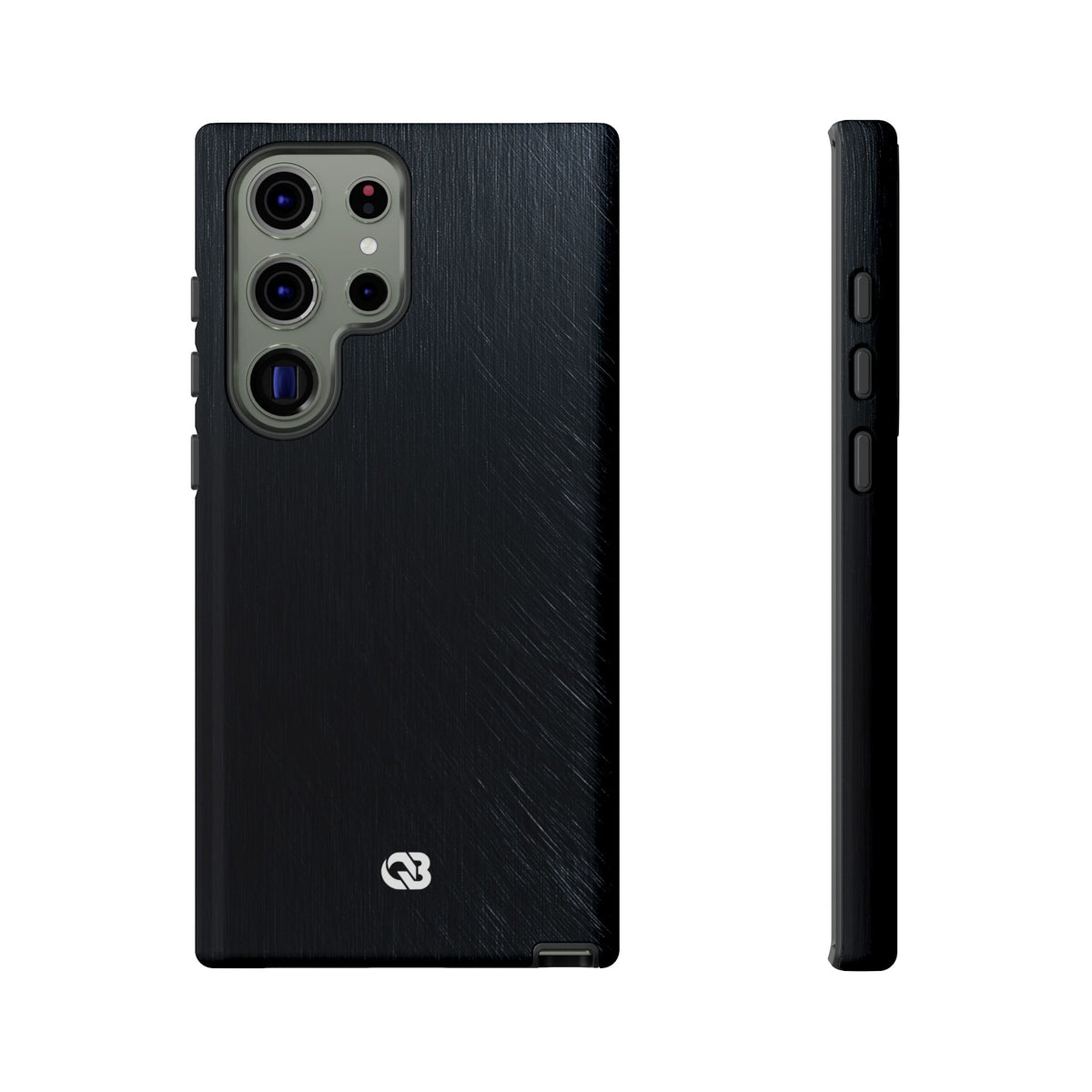 Brushed Obsidian Steel · Tough Phone Case for Samsung · Black
