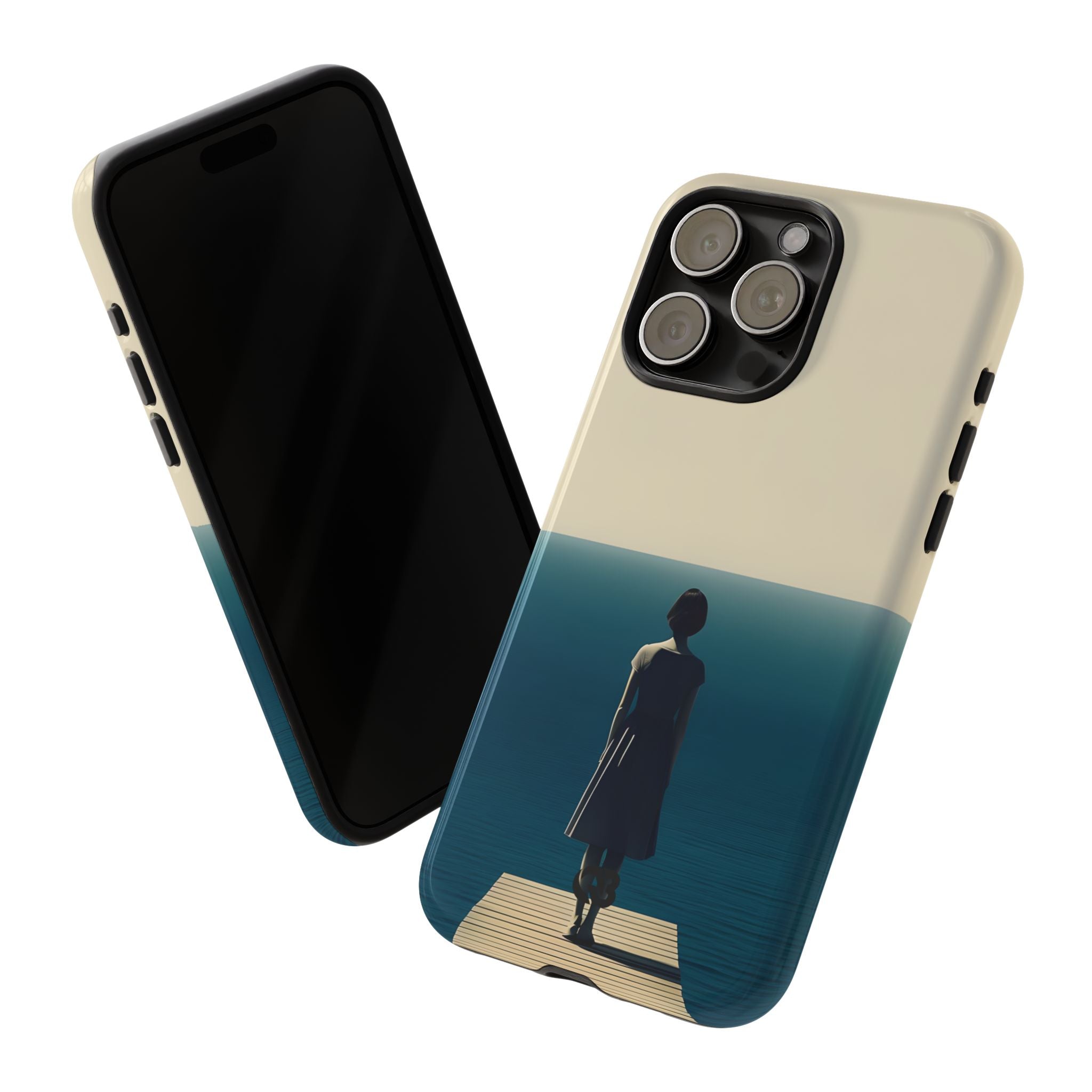 Solitary Blue Horizon · Tough Phone Case for iPhone