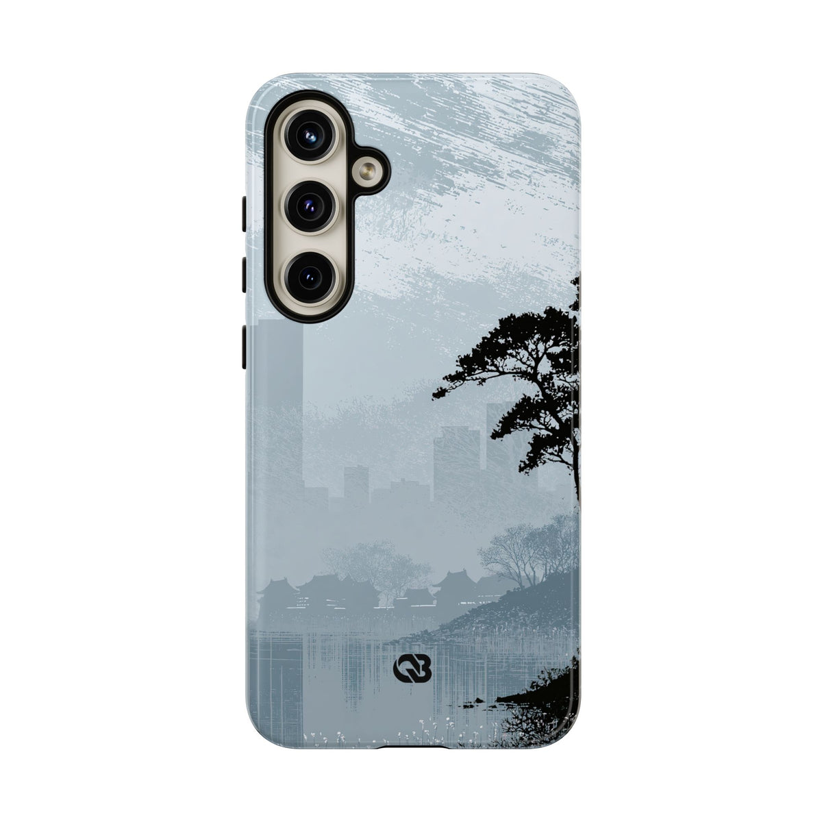 Grey Tough Phone Case for Samsung - Steel Slate Zen