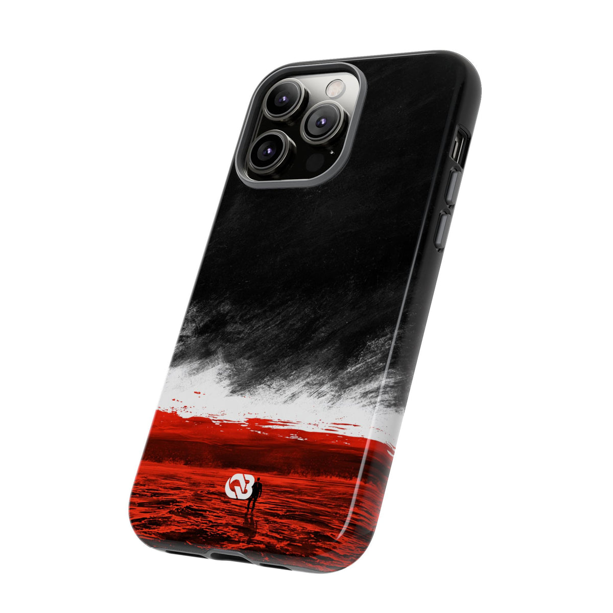 Crimson Horizon · Tough Phone Case for iPhone · Black