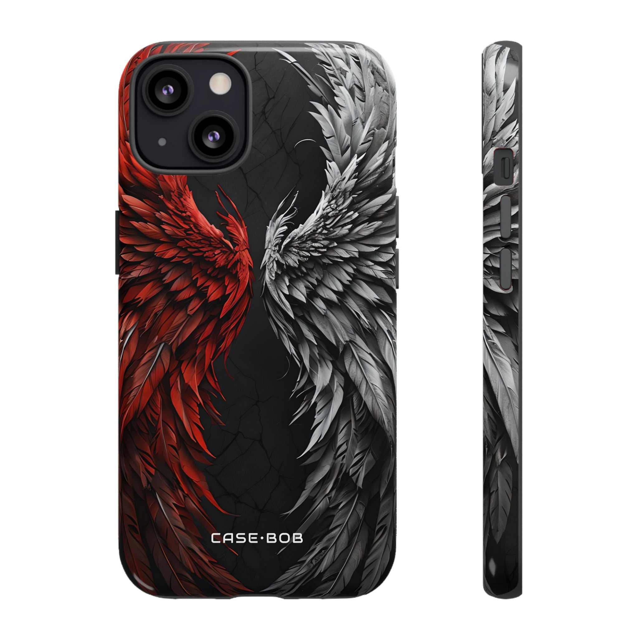 Crimson White Wings iPhone 13 Cover - Tough