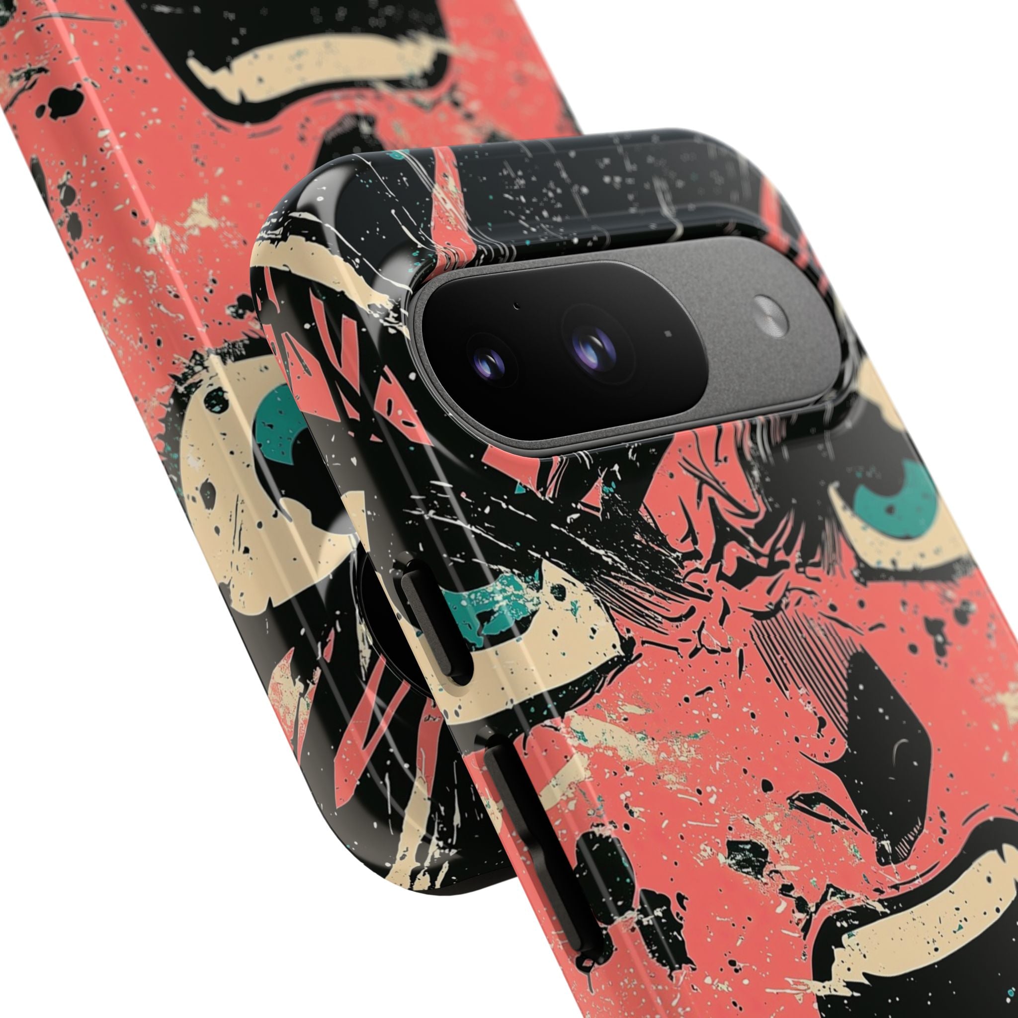 Screaming Face Pink Google Pixel 9 Case - Tough