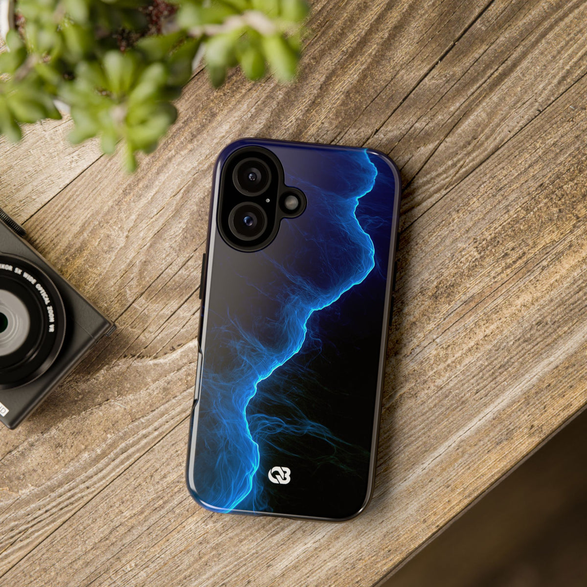 Electric Azure Drift · Tough Phone Case for iPhone · Blue