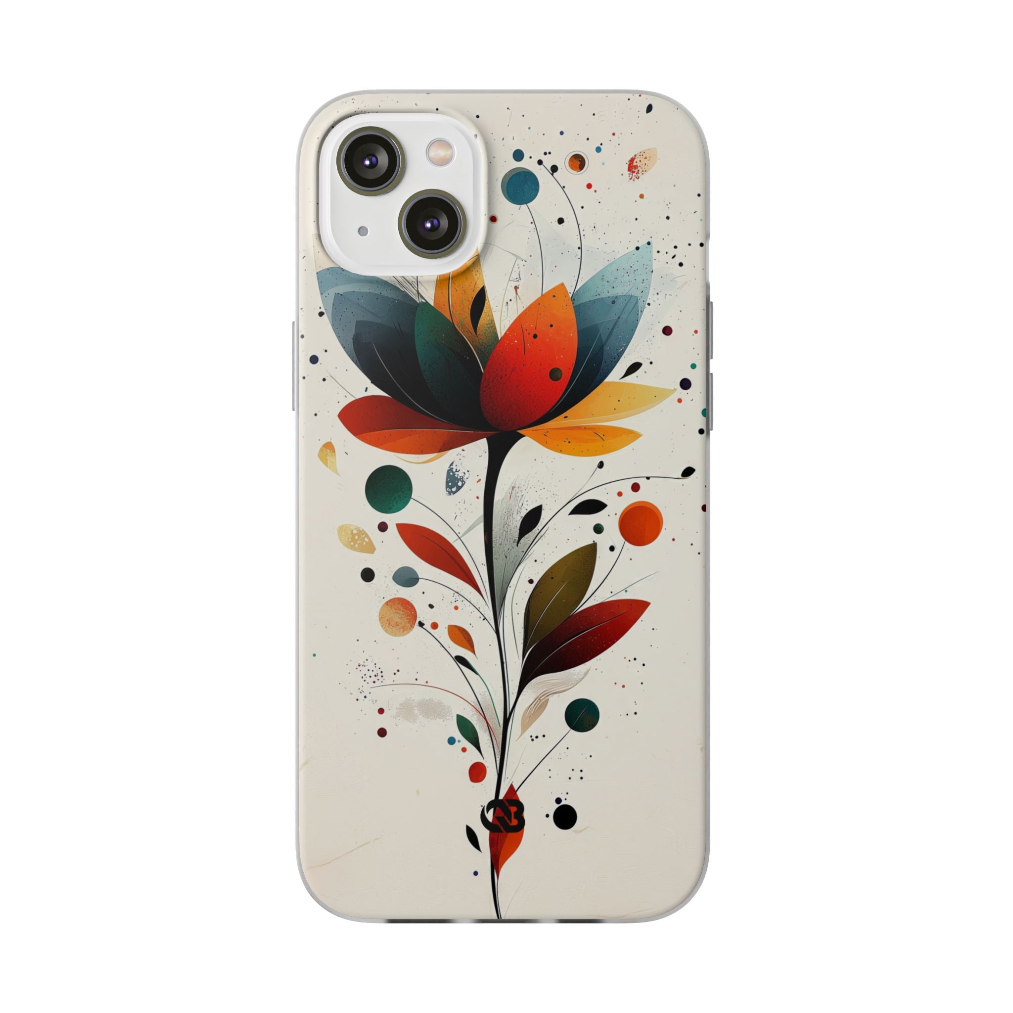 Burnt Petal Abstract · Soft Phone Case for iPhone