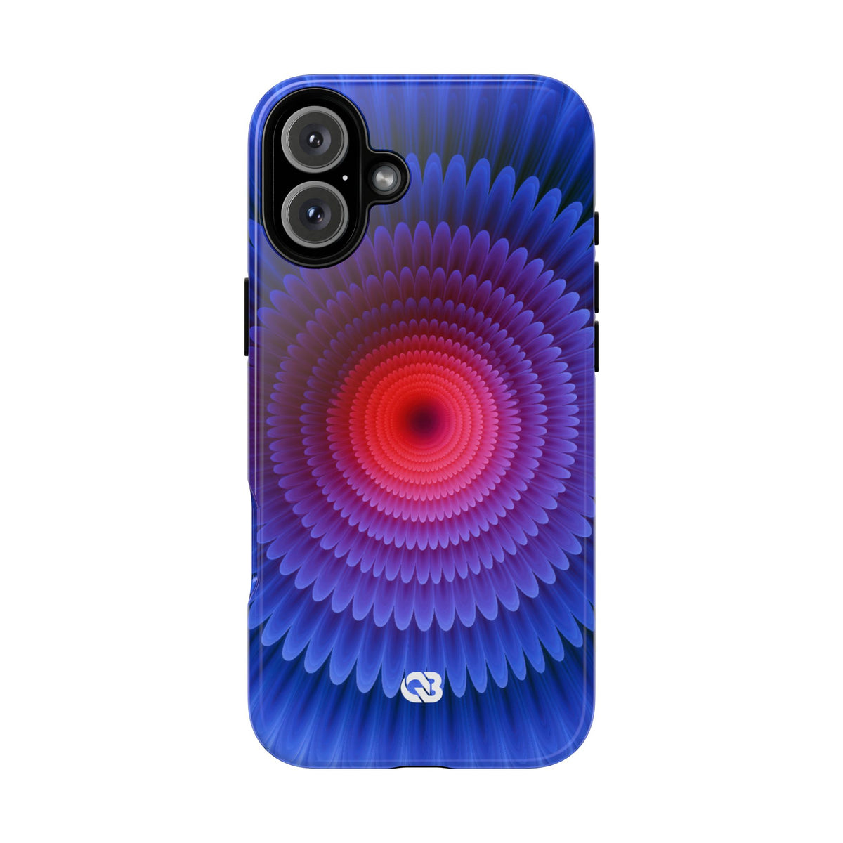 Radial Spectrum Bloom · Tough Phone Case for iPhone · Blue