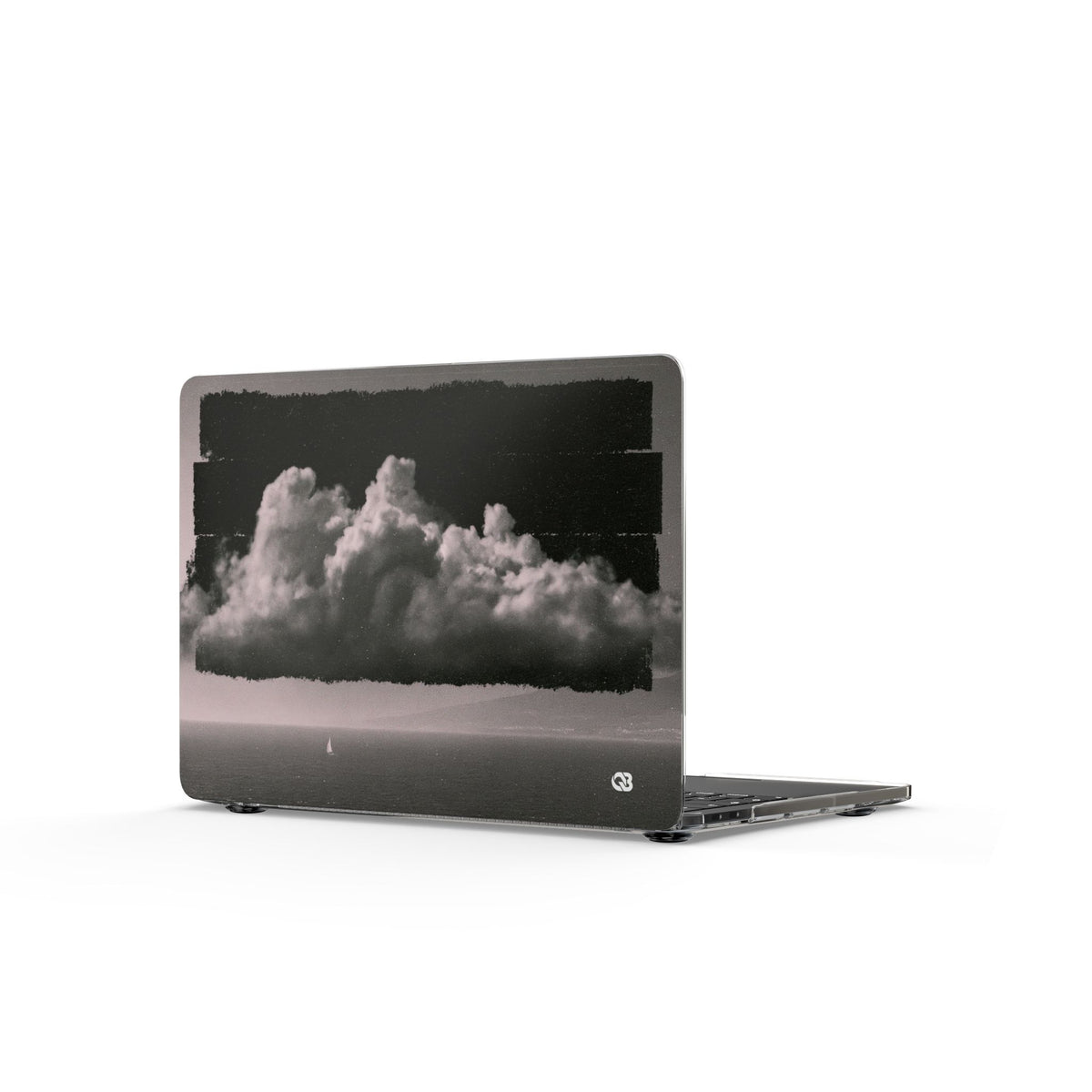 Crimson Horizon · Clear Hard Case for MacBook · Black