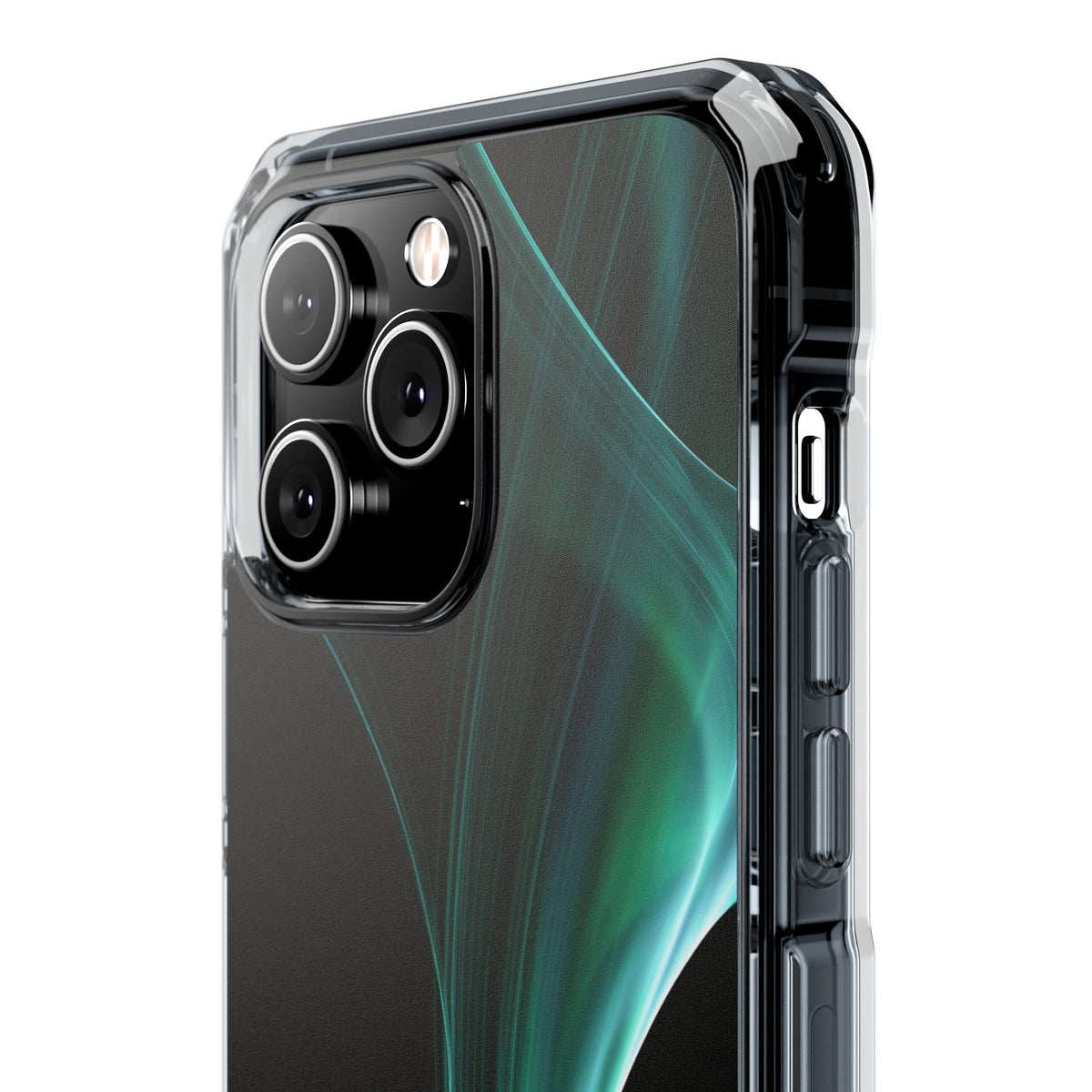 Emerald Lumen · Clear Impact Magnetic Phone Case for iPhone · Green