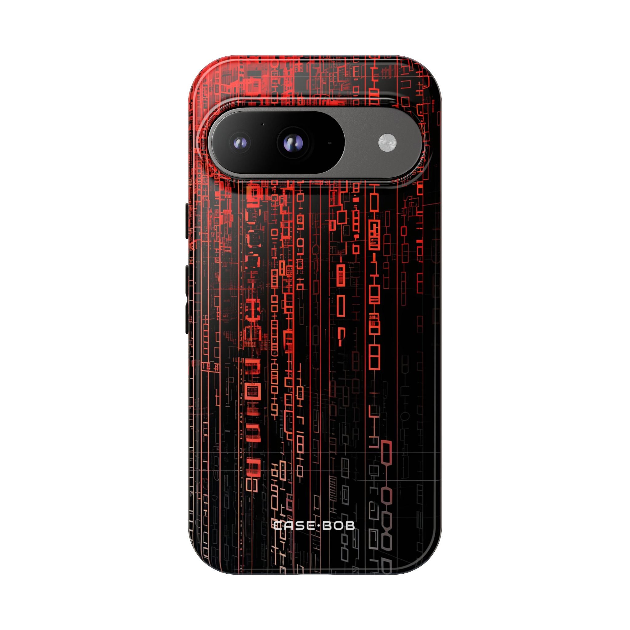 Crimson Glyphs Google Pixel 9 Case - Tough