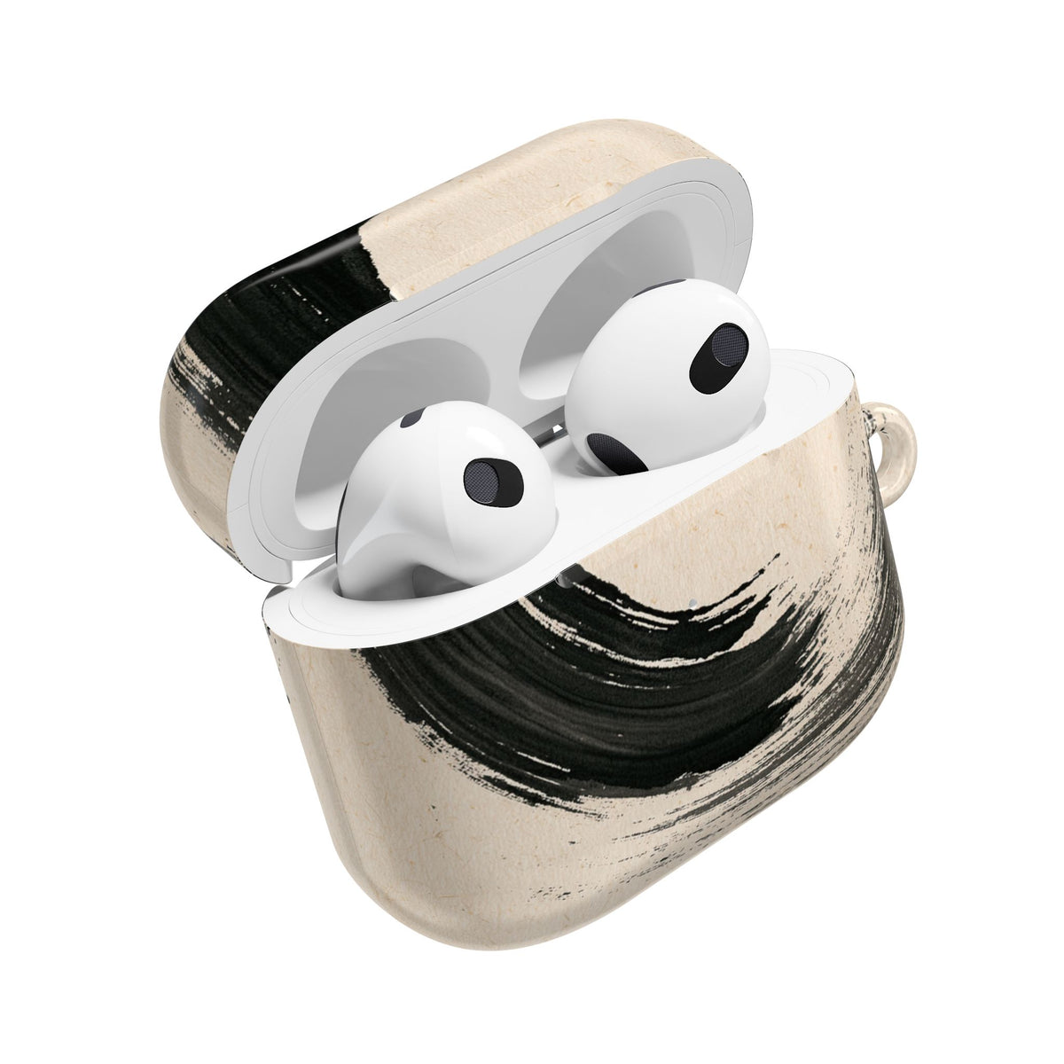 Zen Ensō Circle · Hard Case for AirPods & AirPods Pro · Beige