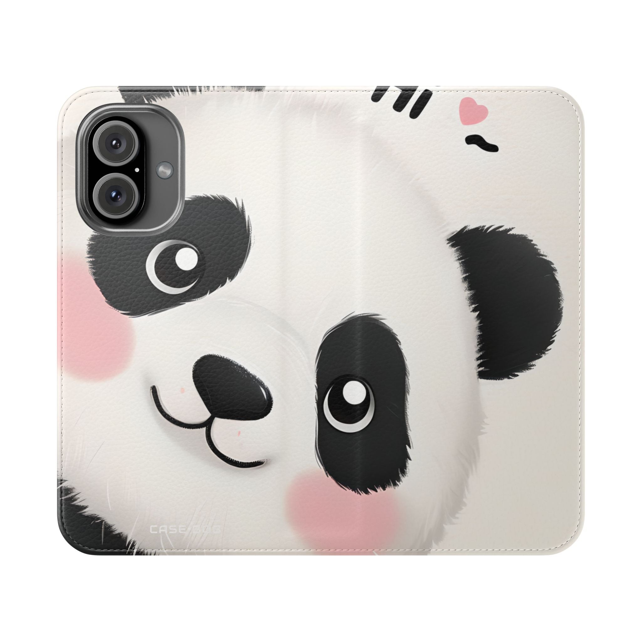 Peeking Panda Blush - iPhone 16 Case - Wallet