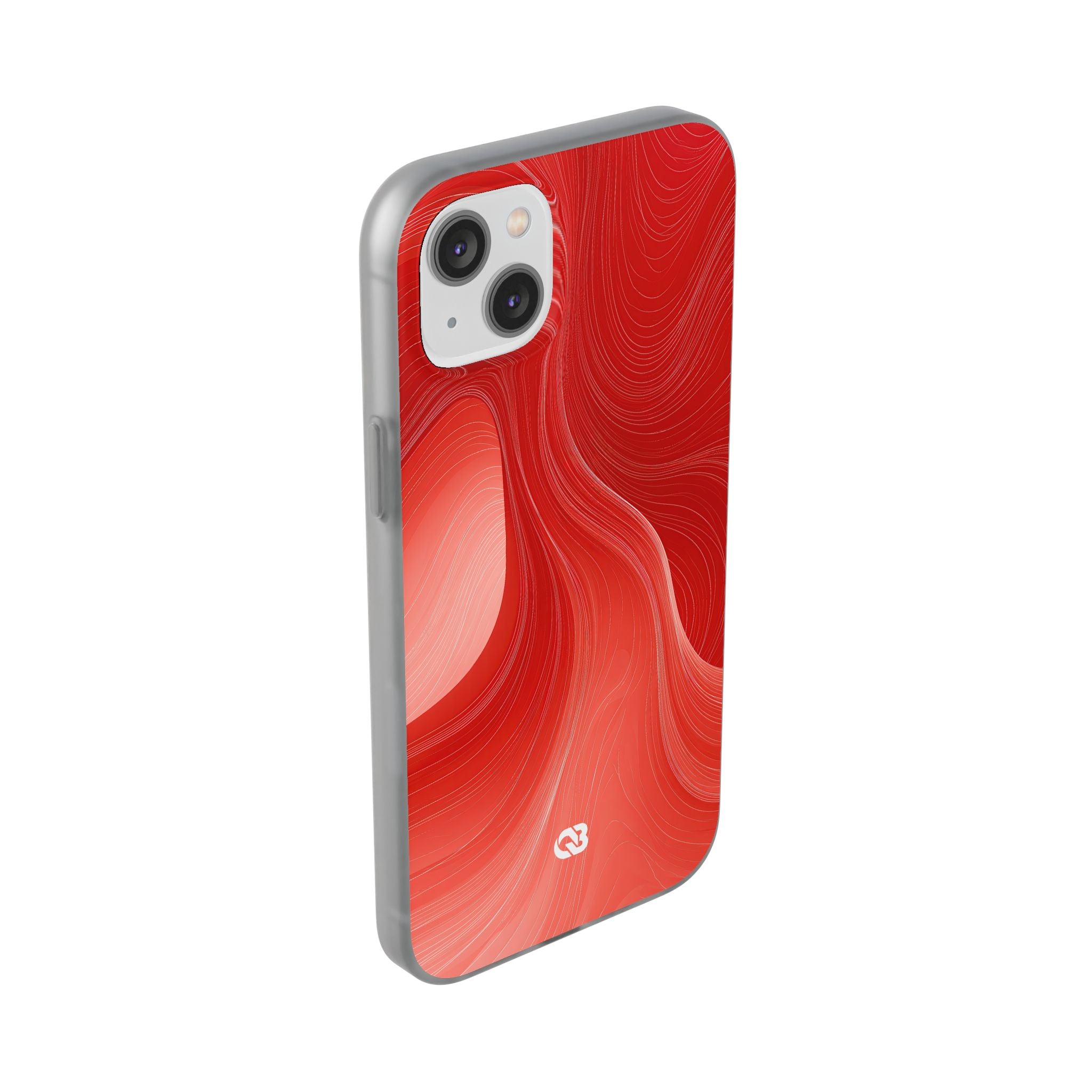 Red Lite Phone Case for iPhone - Crimson Silk Strands