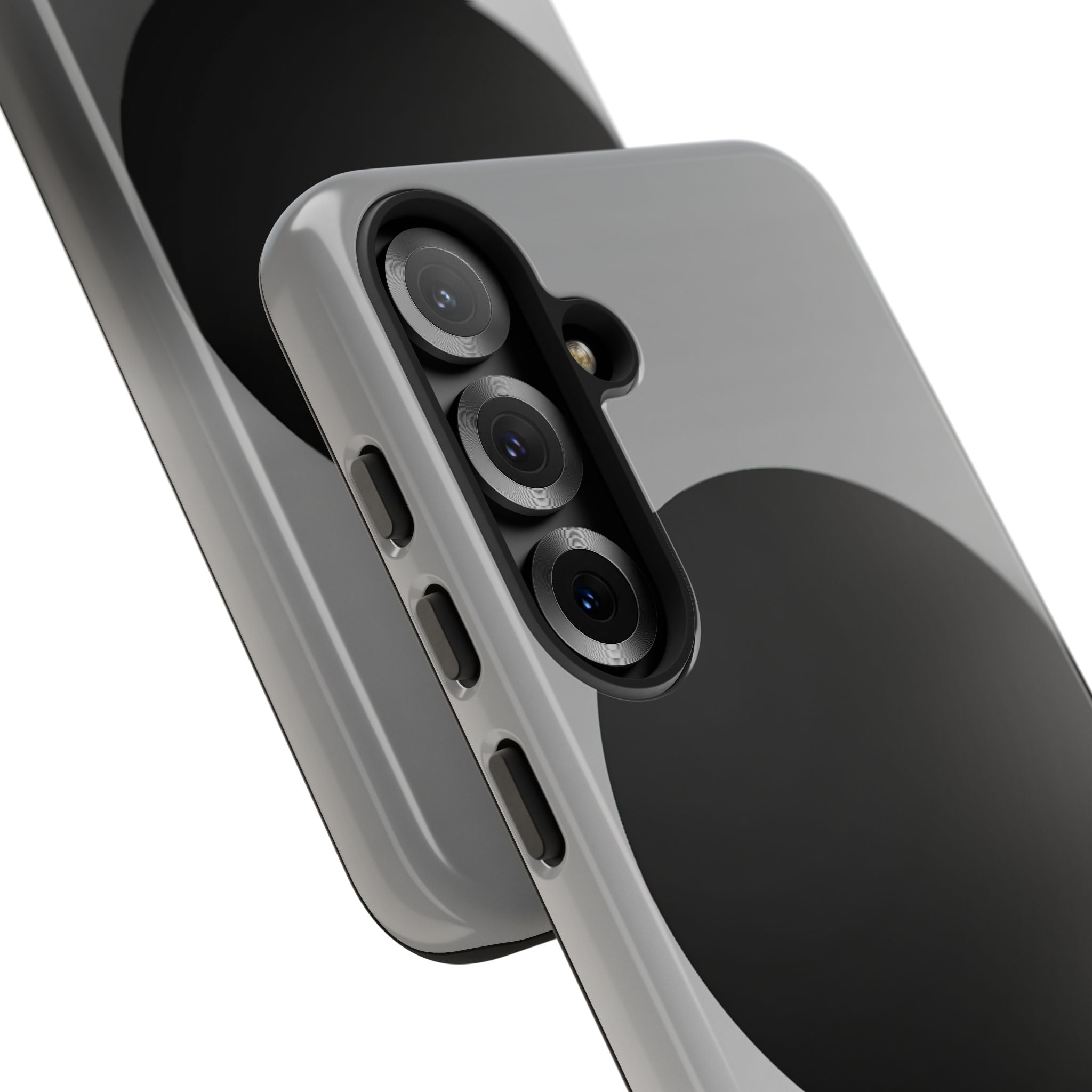 Grey Tough Phone Case for Samsung - Matte Onyx Sphere