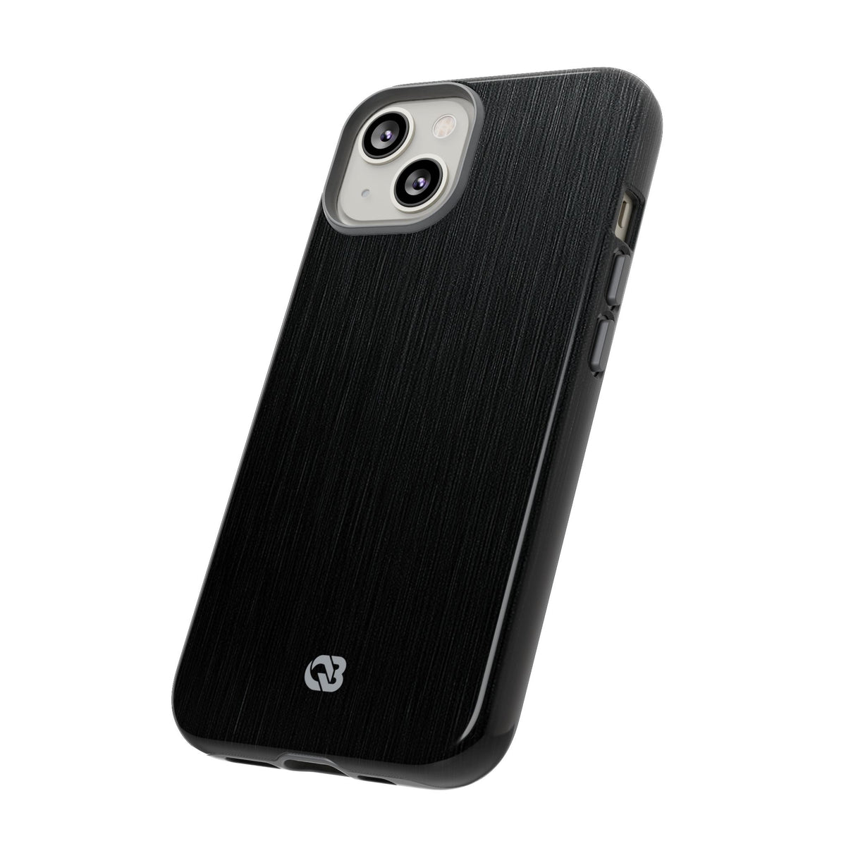 Obsidian Brushed Steel · Tough Phone Case for iPhone · Black