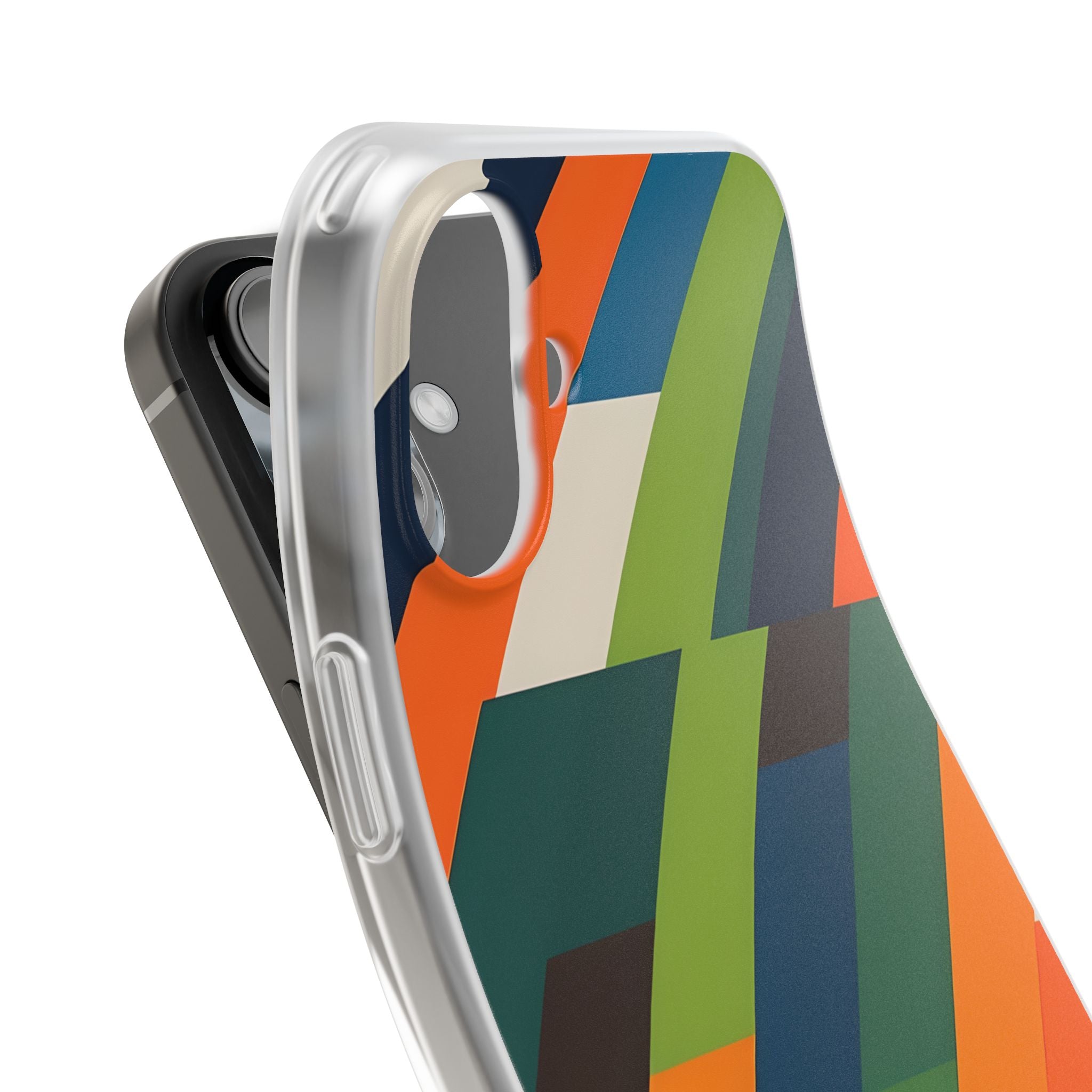 Diagonal Blaze iPhone 16 Plus Case - Soft