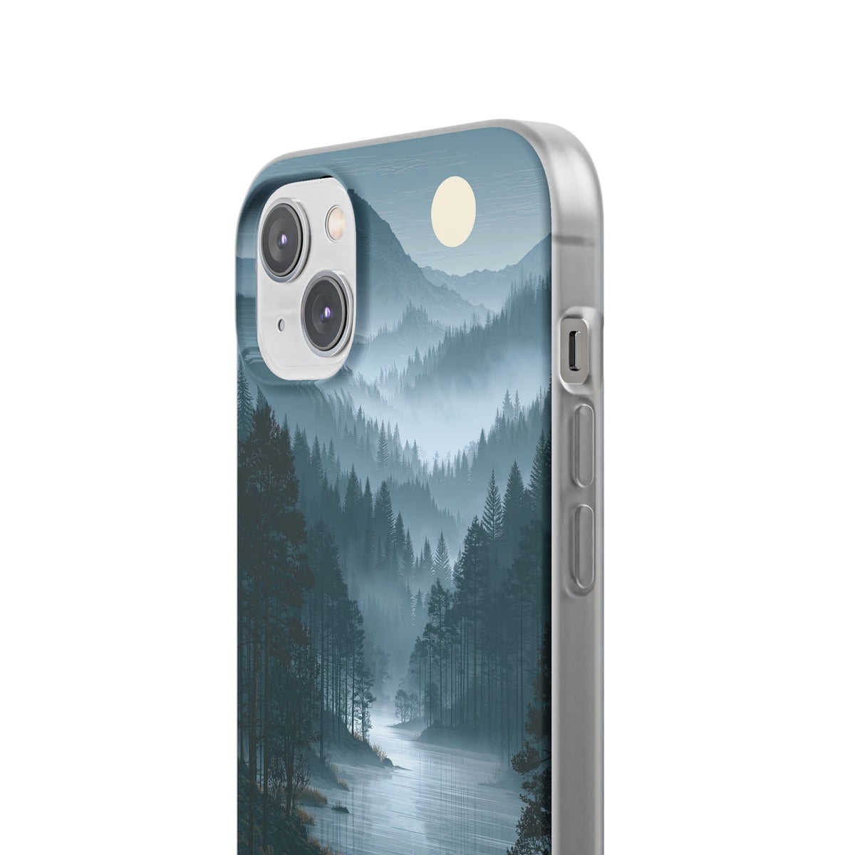 Silent Nordic Fjord · Lite Phone Case for iPhone · Blue