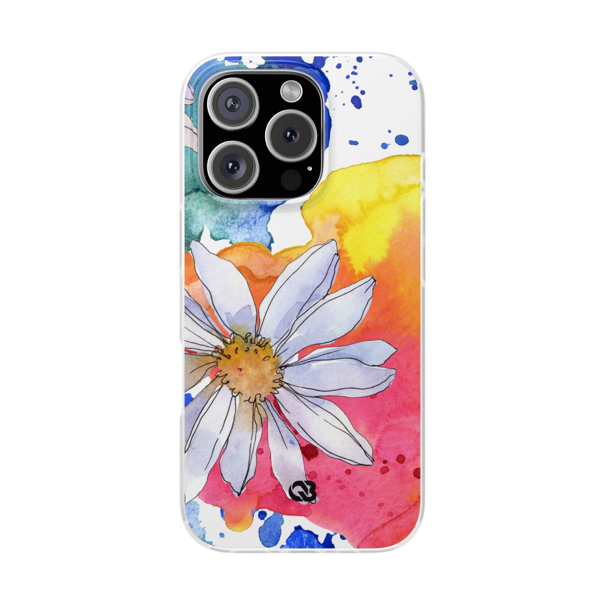 Vivid Bloom Splatter · Soft Handyhülle für iPhone