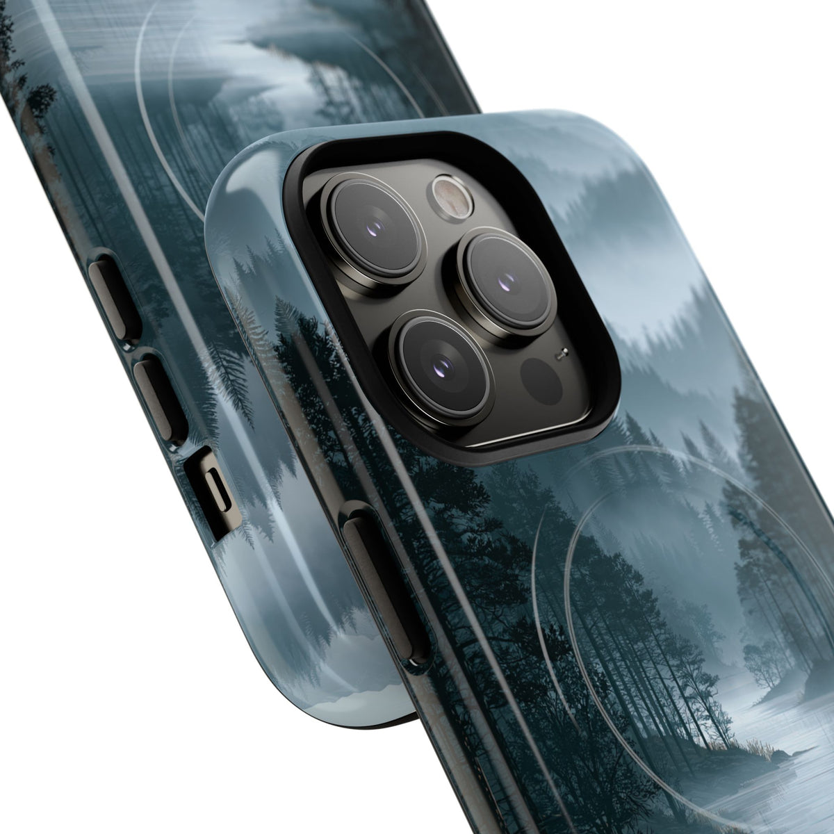 Silent Nordic Fjord · Tough 2.0 Magnetic Phone Case for iPhone · Blue
