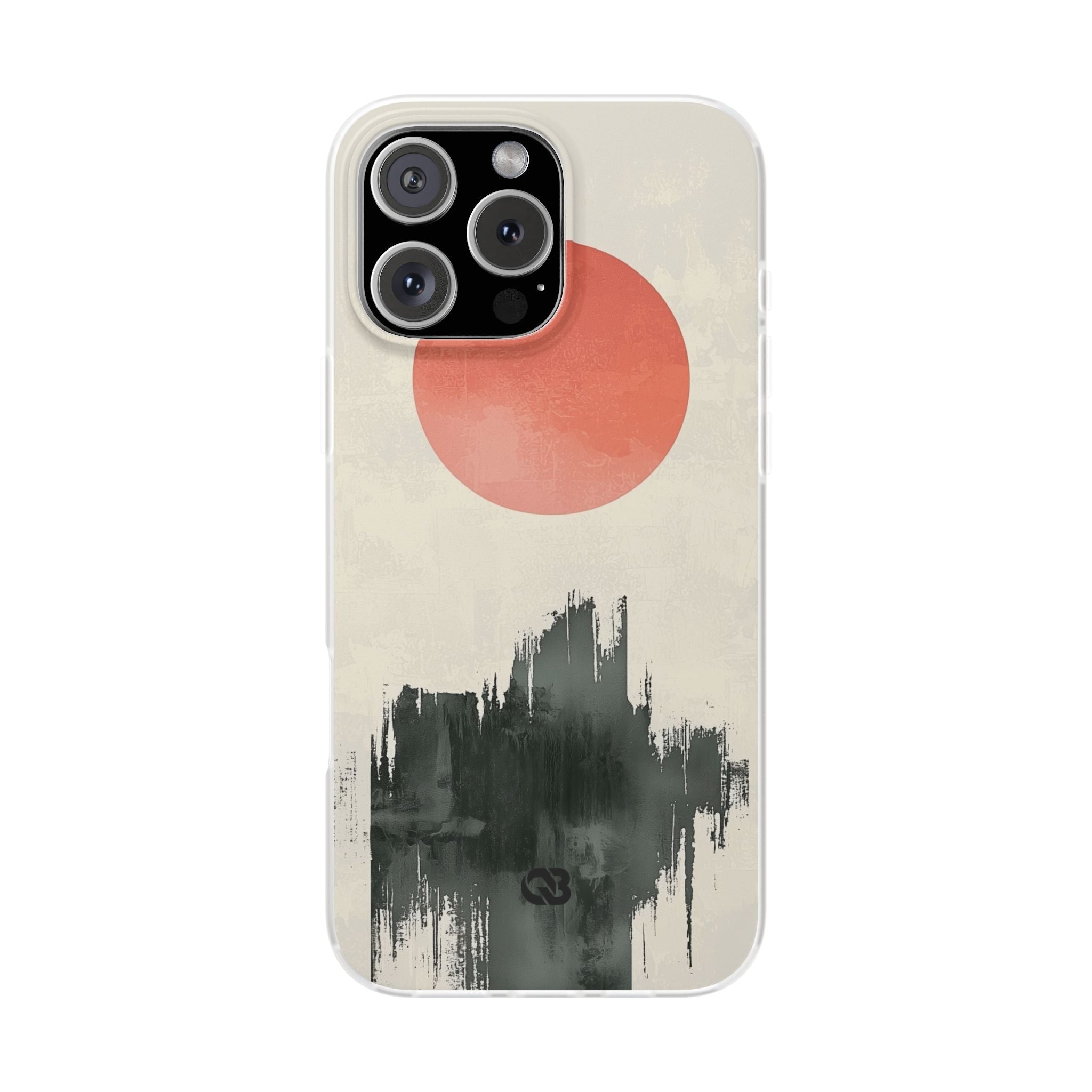 Crimson Sun Strokes · Soft Phone Case for iPhone