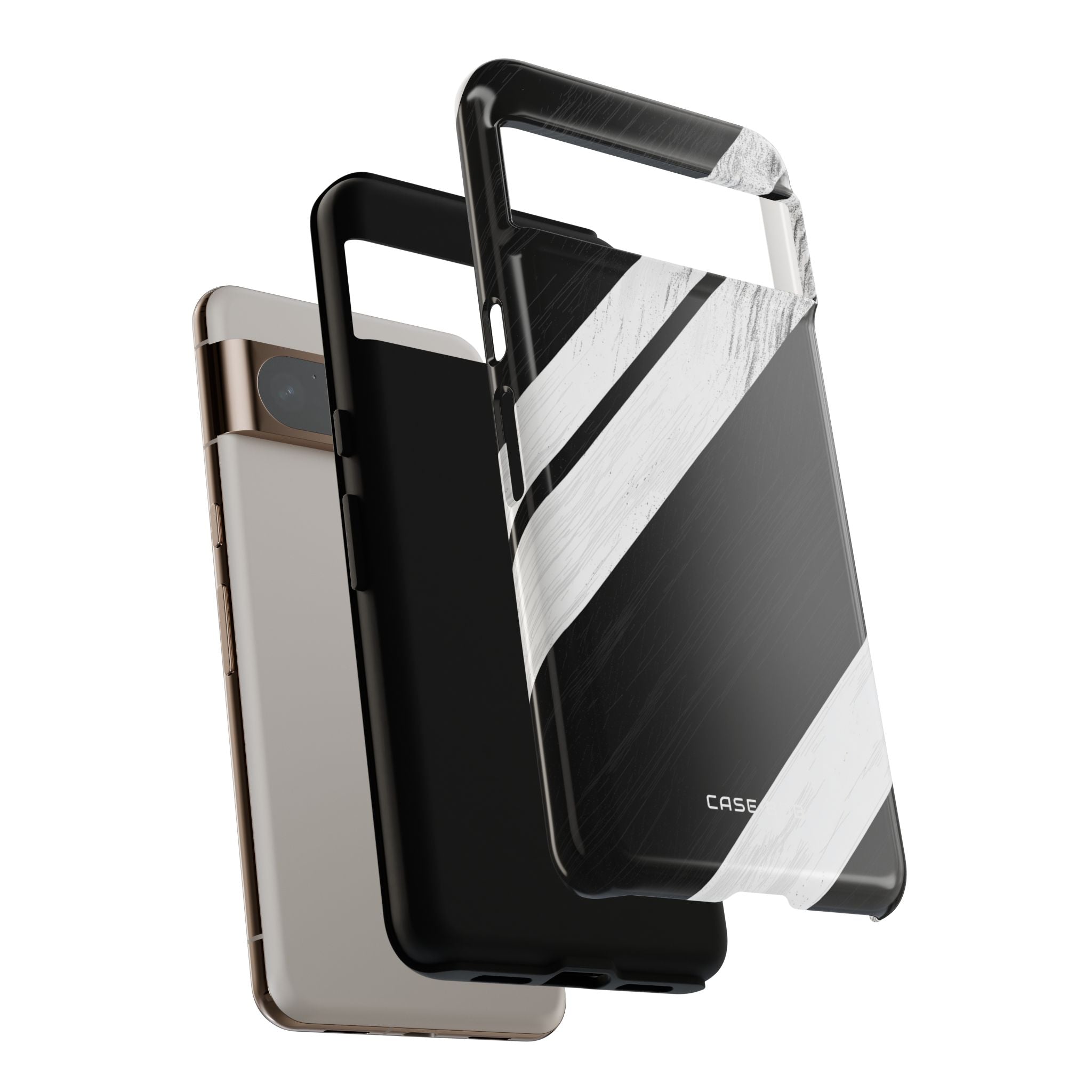 Distressed Stripe Motion Google Pixel 8 Pro Case - Tough