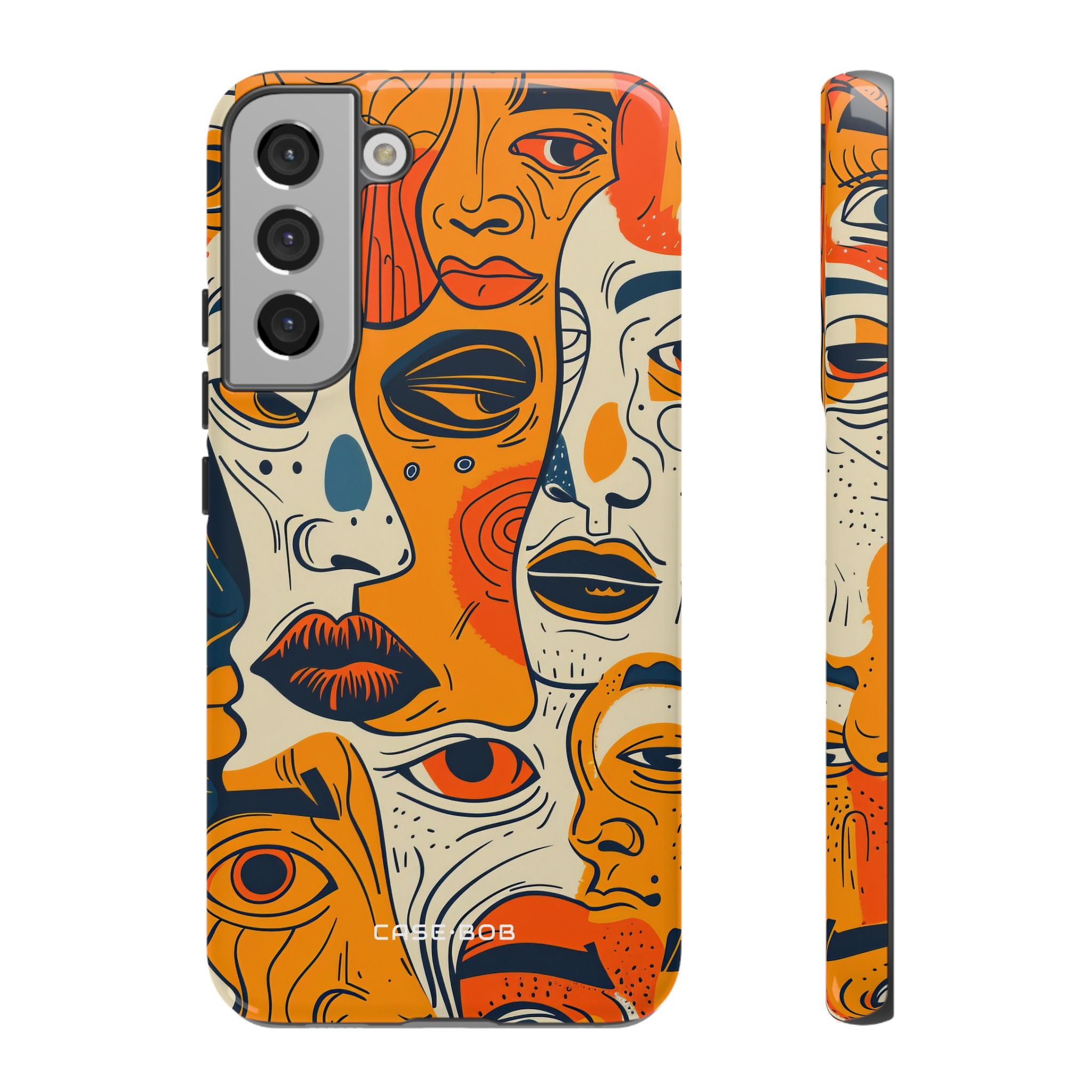 Tangled Faces Sunset Samsung S22 Plus Case - Tough