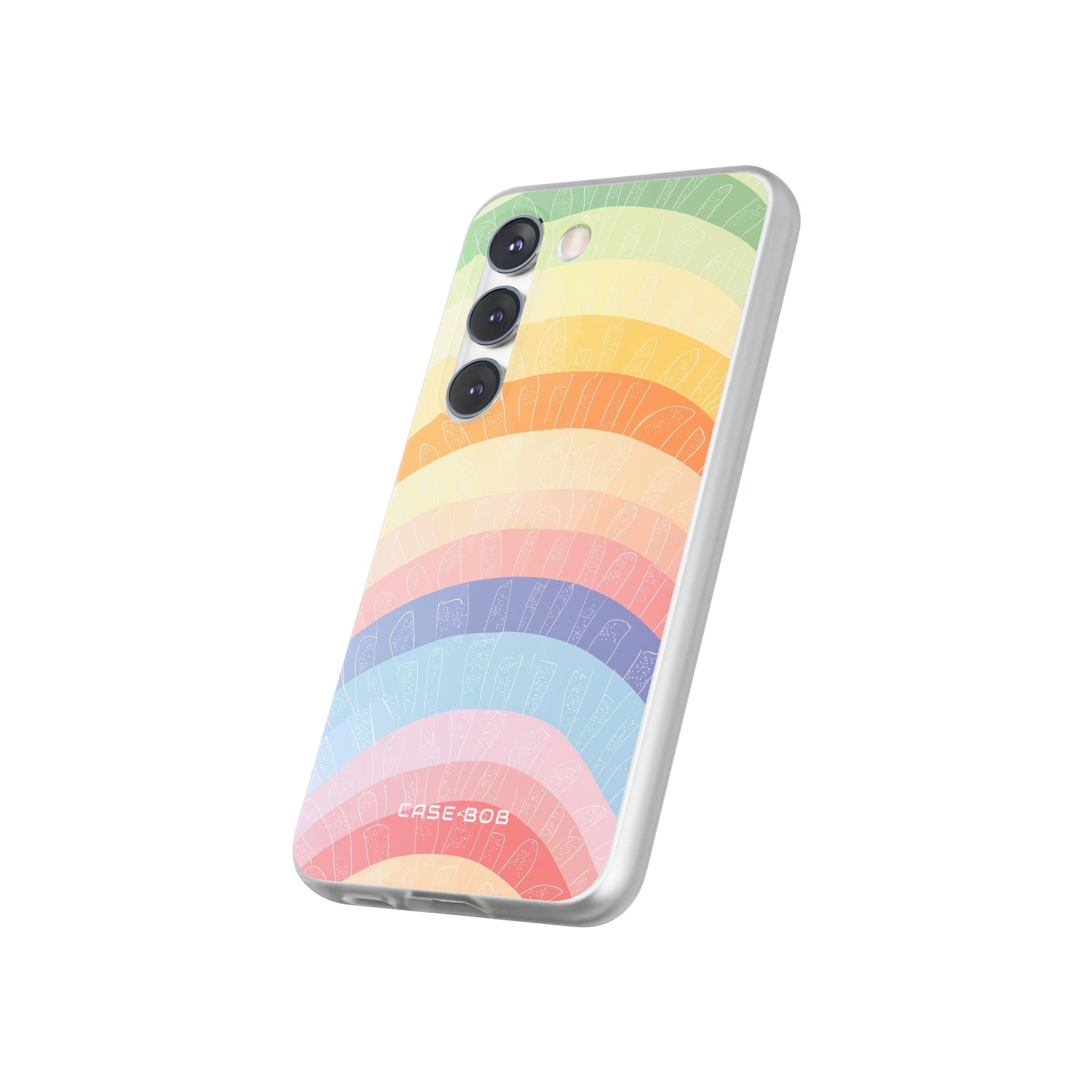 Pastell Regenbogen Bänder Samsung S23 Case - Soft