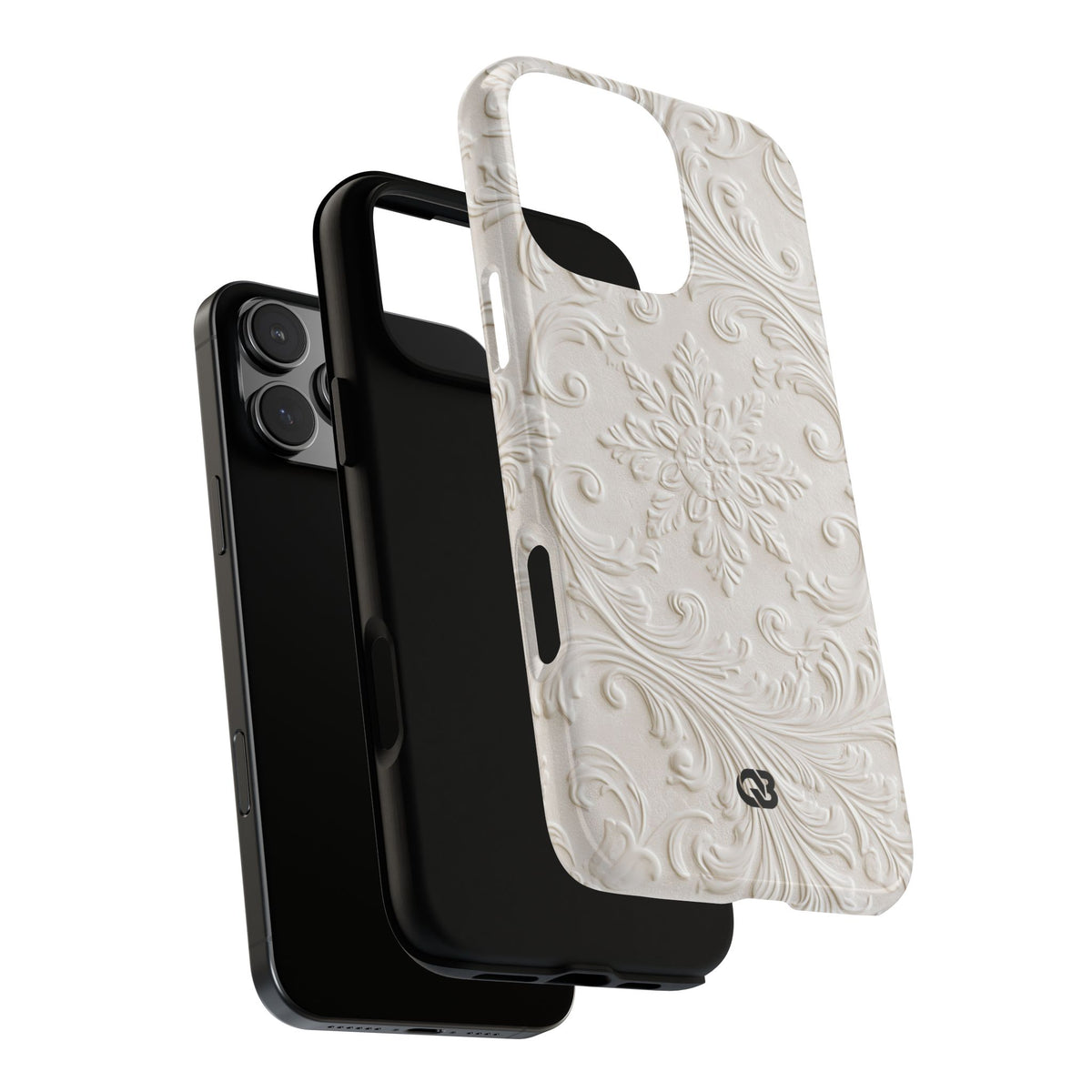 Sculpted Acanthus Relief · Tough Phone Case for iPhone · White