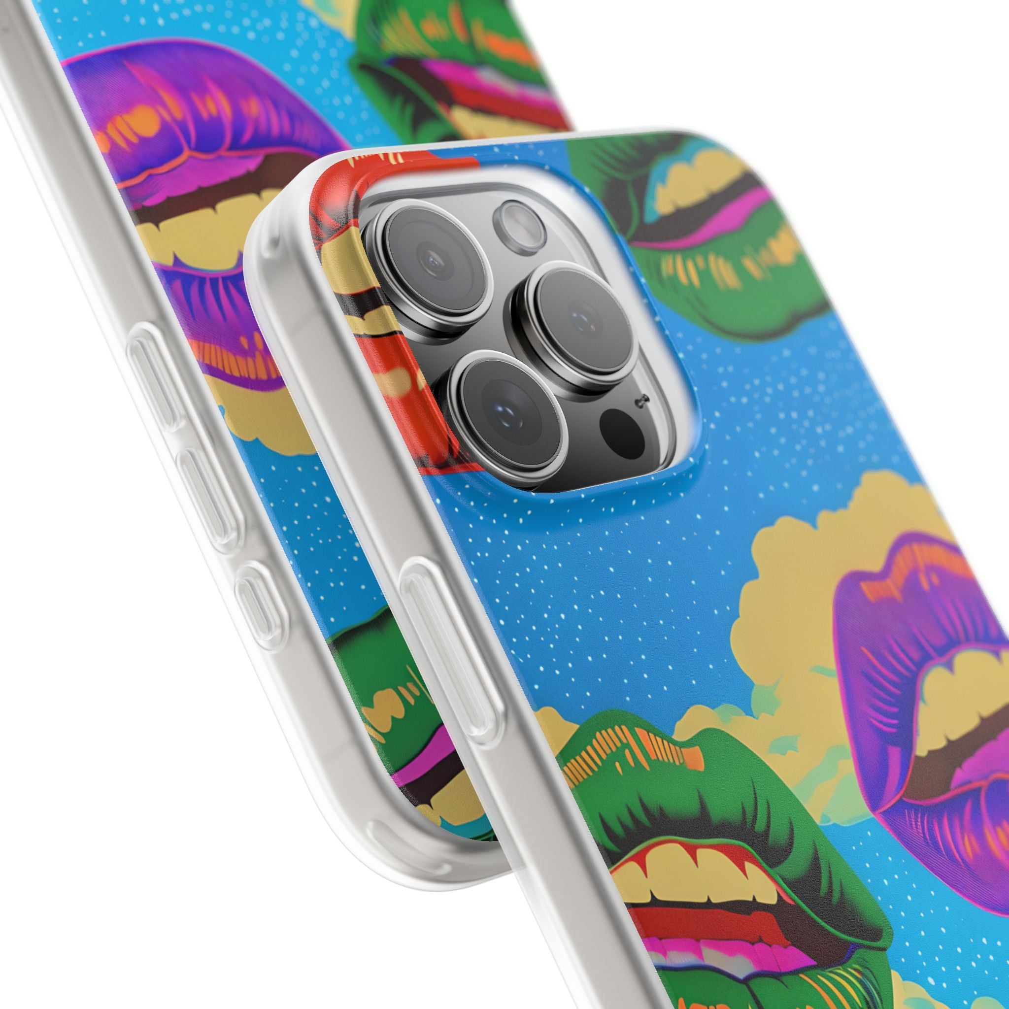 Colorful Lipscape iPhone 16 Pro Max Case - Soft