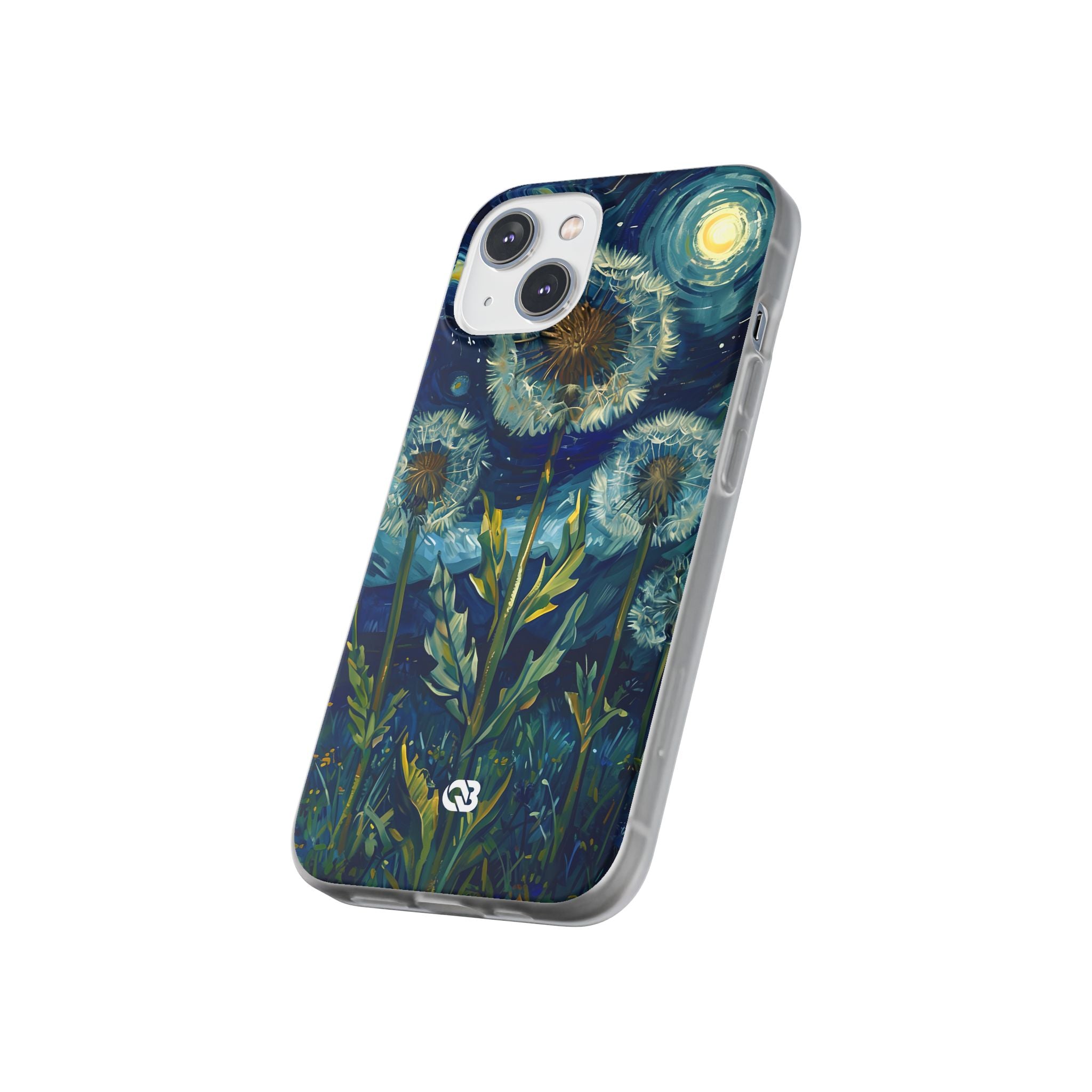 Starry Dandelion Swirl · Soft Phone Case for iPhone