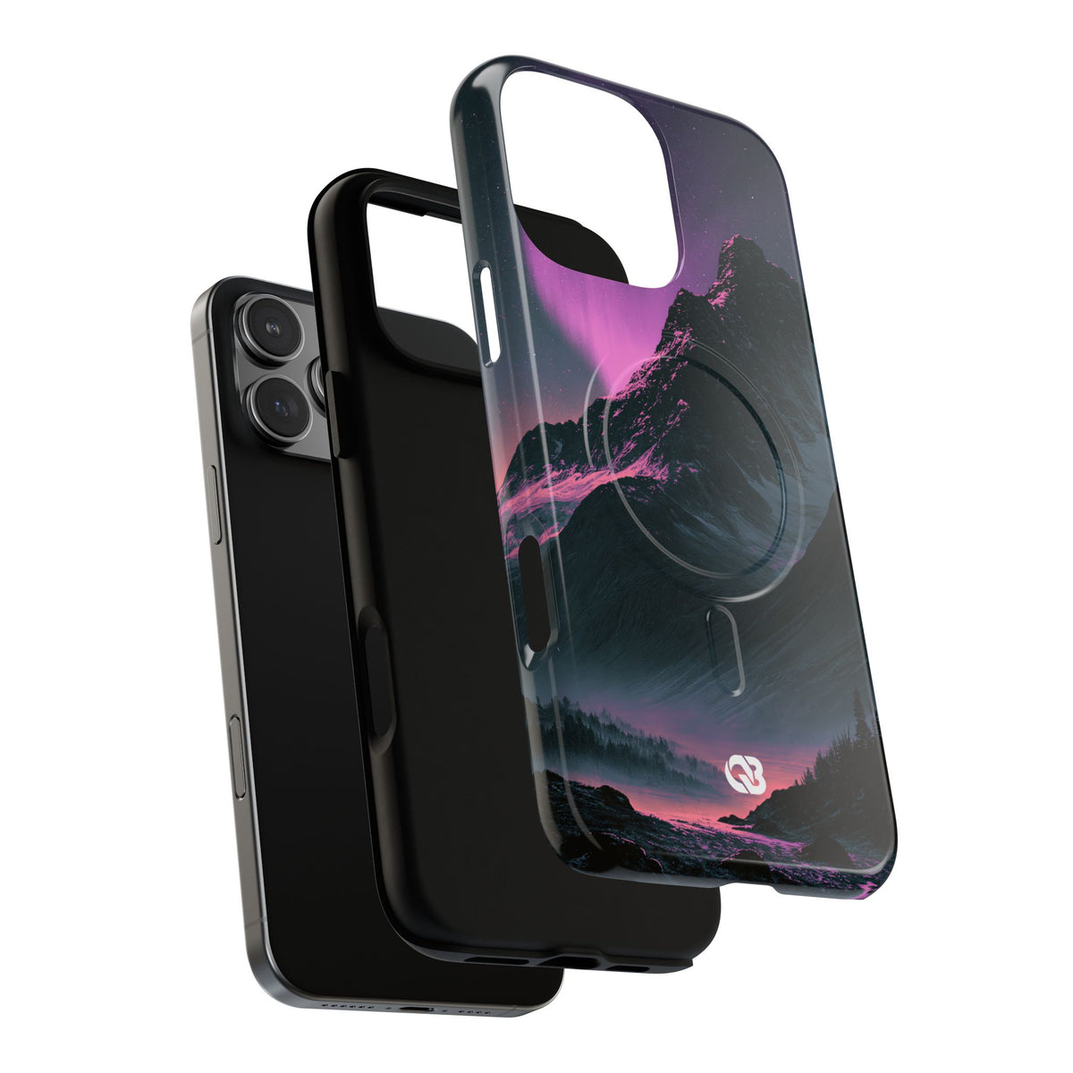 Arctic Aurora Summit · Tough 2.0 Magnetic Phone Case for iPhone · Black