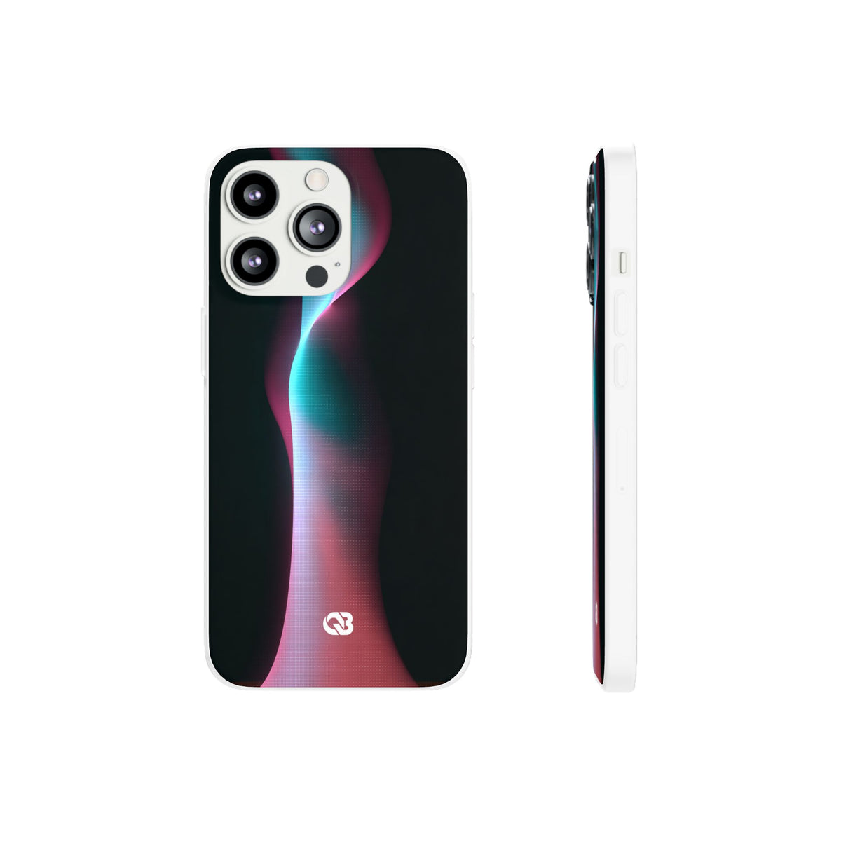 Neon Pixel Flow · Lite Phone Case for iPhone · Black