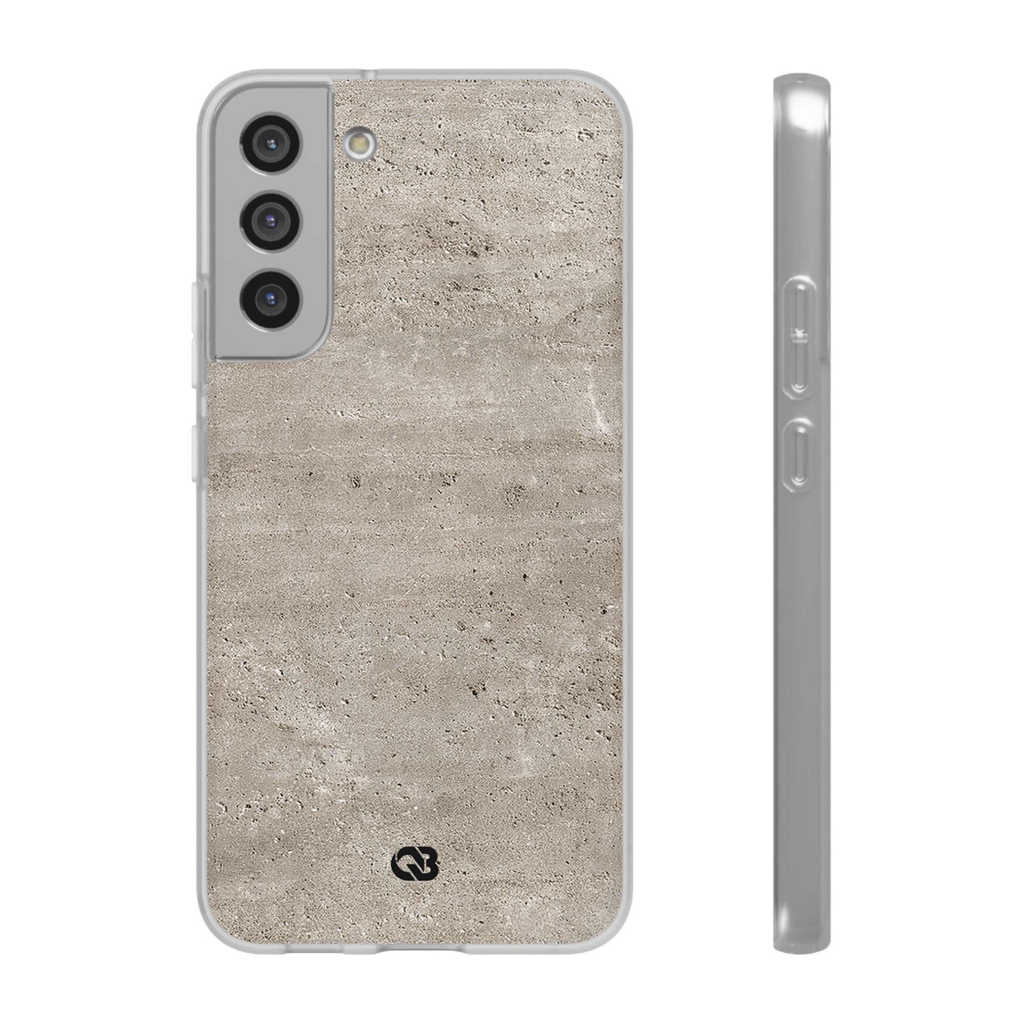Grey Lite Phone Case for Samsung - Brutalist Stone Grit