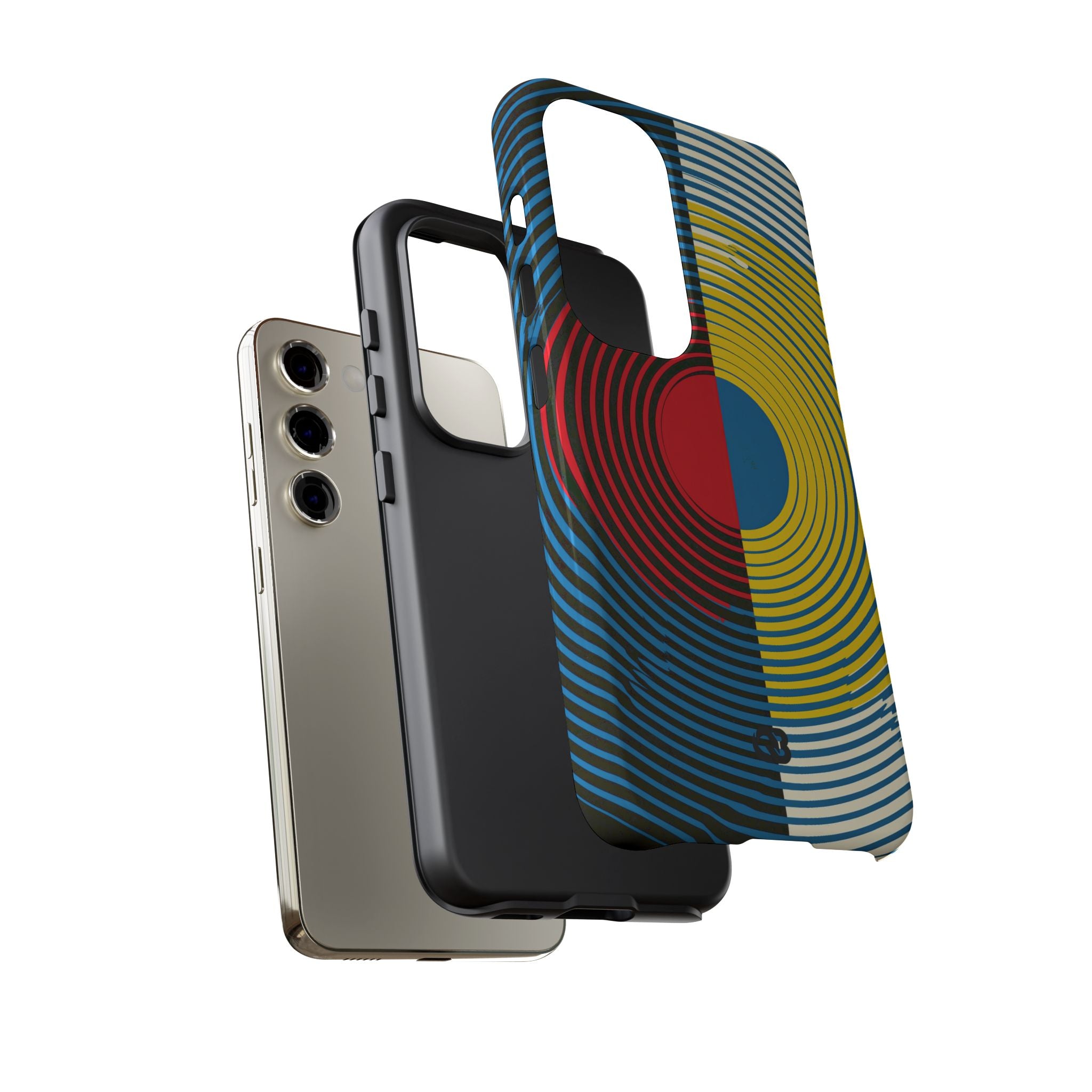 Blue Tough Phone Case for Samsung - Primary Circuit Orbit