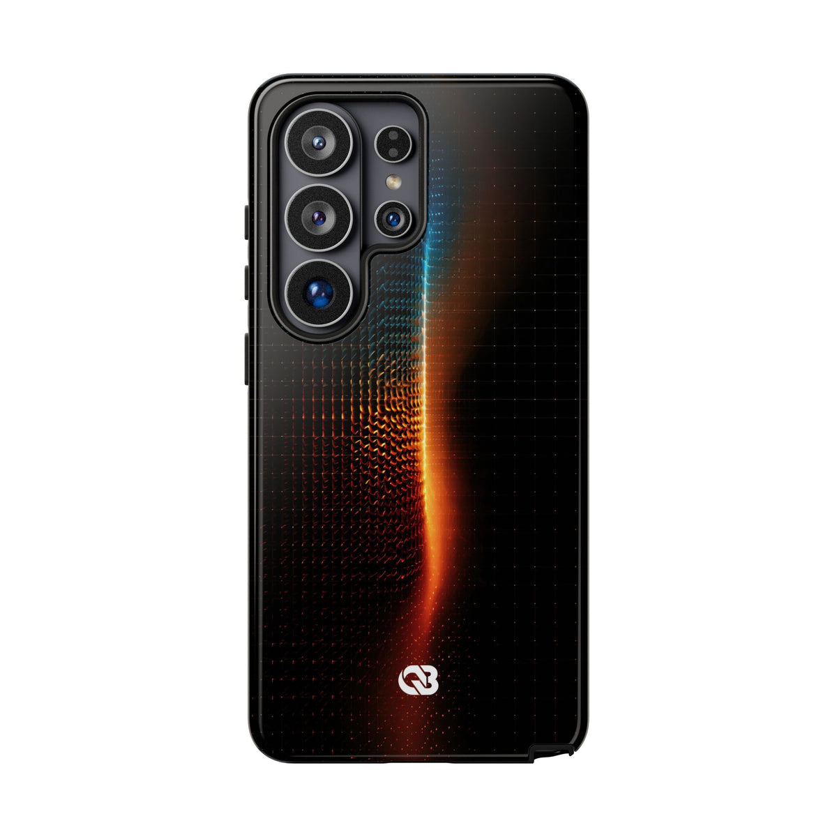 Luminous Refraction Grid · Tough Phone Case for Samsung · Black