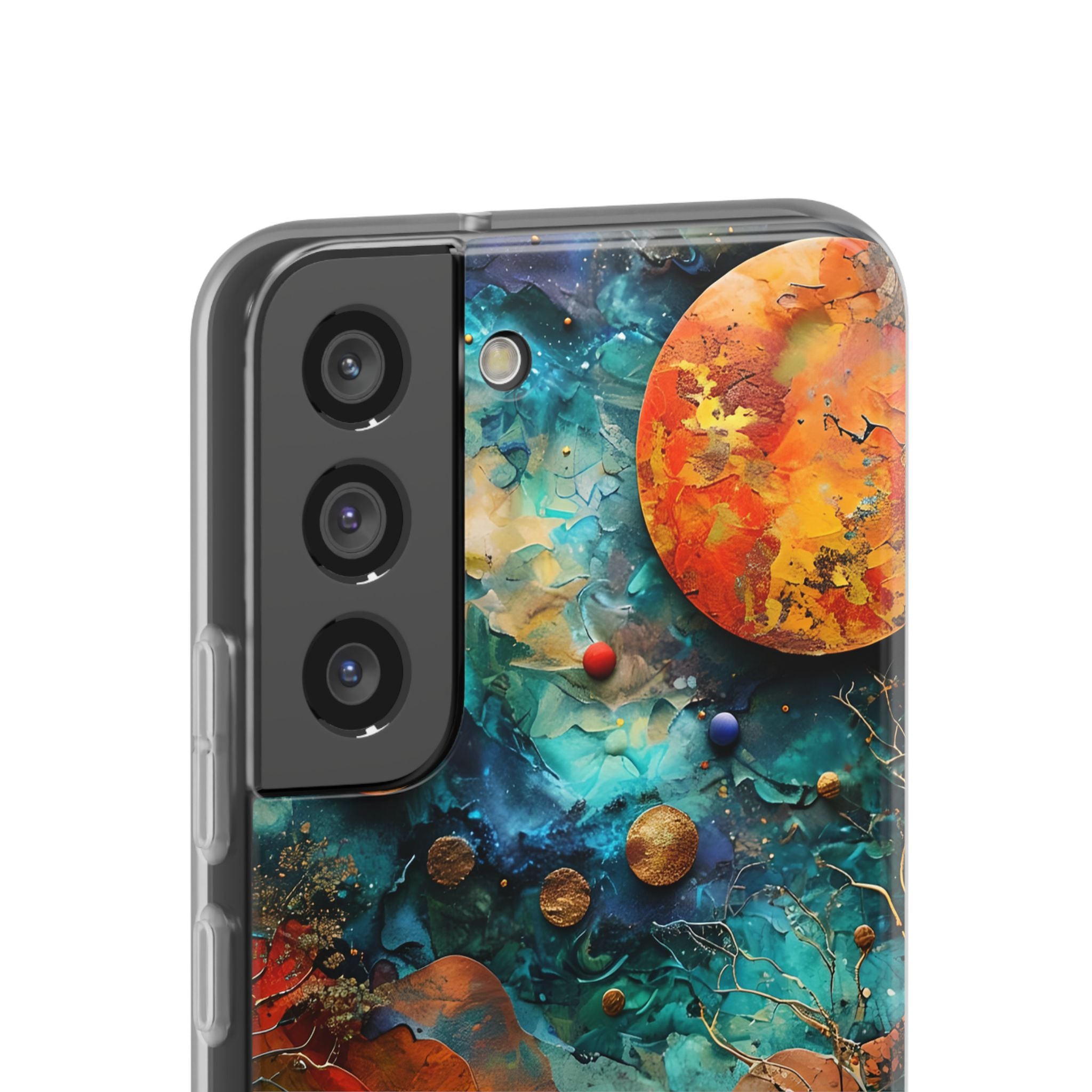 Copper Horizon Drift · Soft Phone Case for Samsung