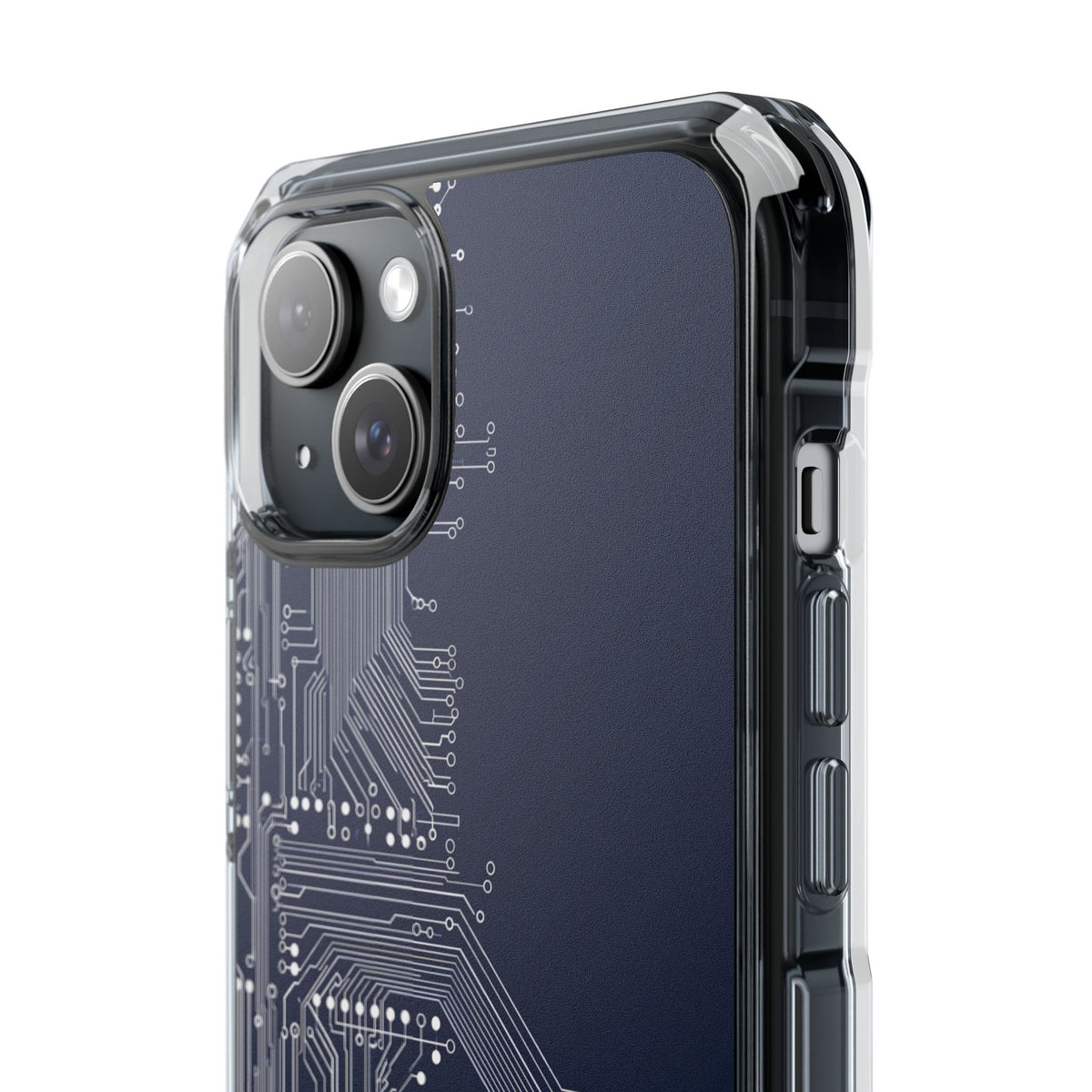 Blue Impact MagSafe Phone Case for iPhone - Cobalt Data Stream