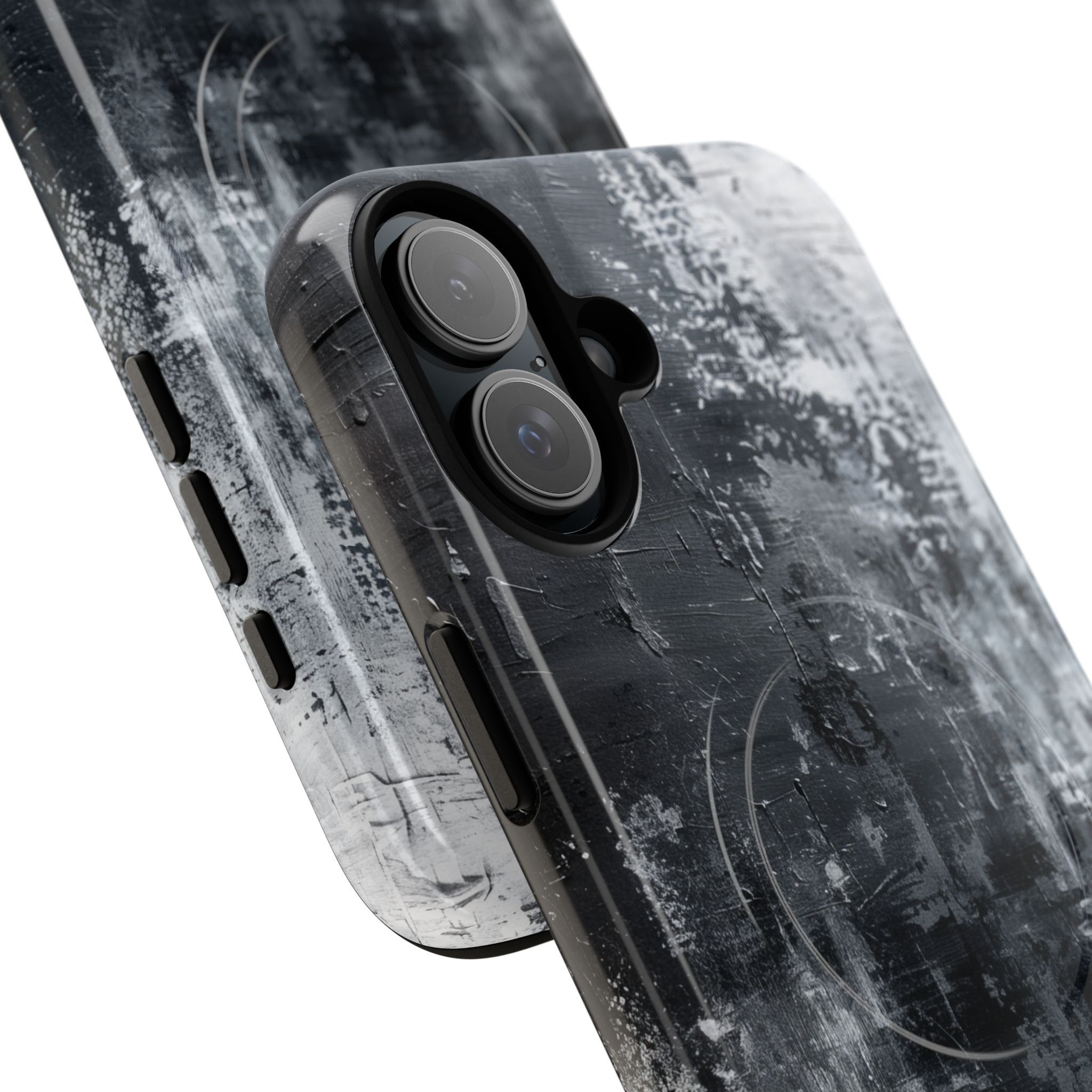 Textured Blackscape iPhone 16 Plus Case - Tough+