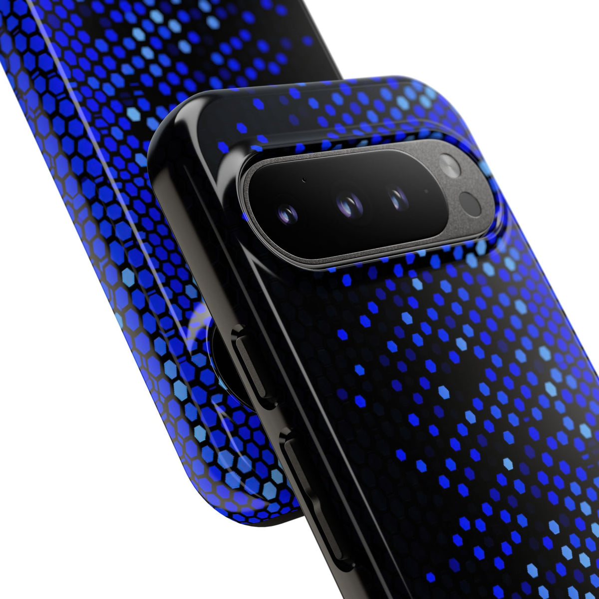 Cobalt Hex Dispersion · Tough Phone Case for Pixel · Blue