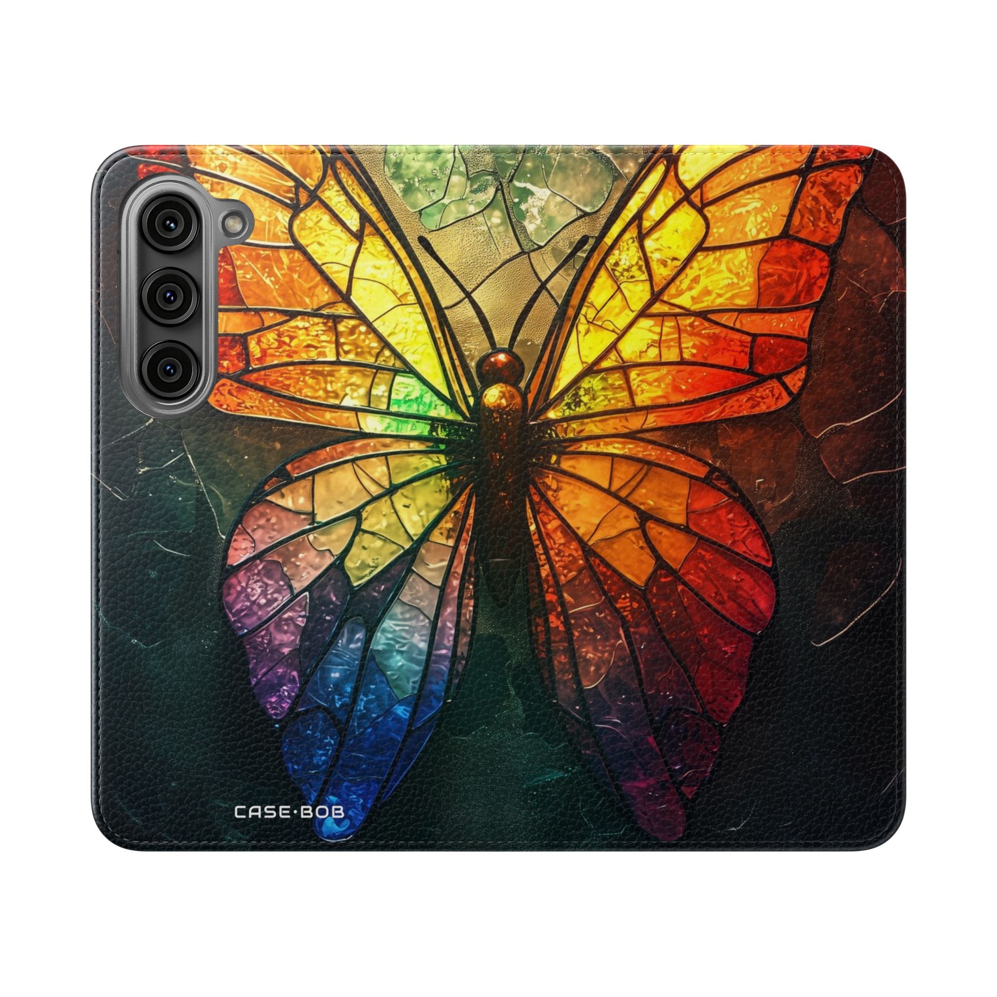 Stained Glass Butterfly - Samsung S23 Case - Wallet