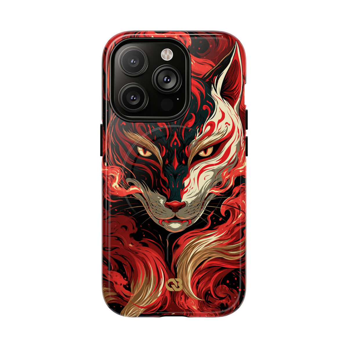 Crimson Kitsune Spirit · Tough 2.0 Magnetic Phone Case for iPhone · Red