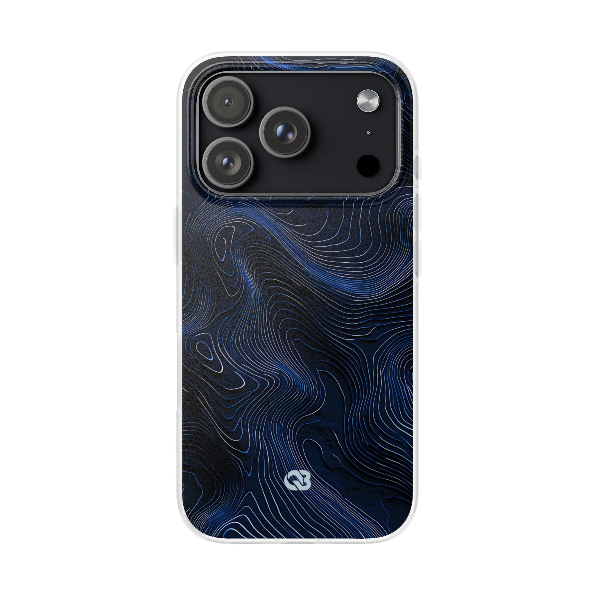 Blue Lite Phone Case for iPhone - Cobalt Contour Ridge