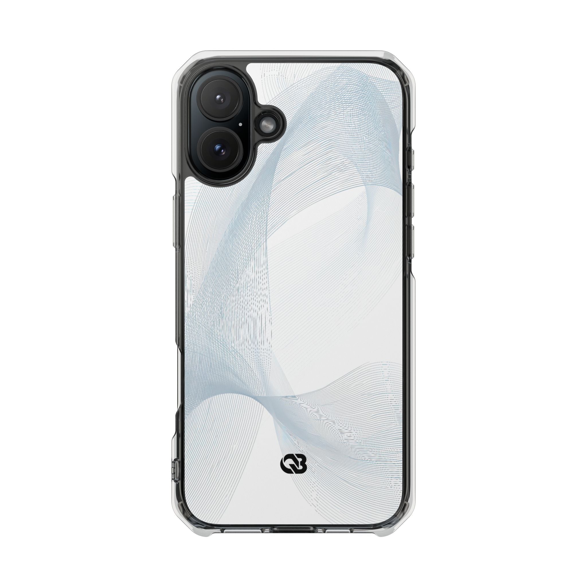 White Impact MagSafe Phone Case for iPhone - Arctic Line Current