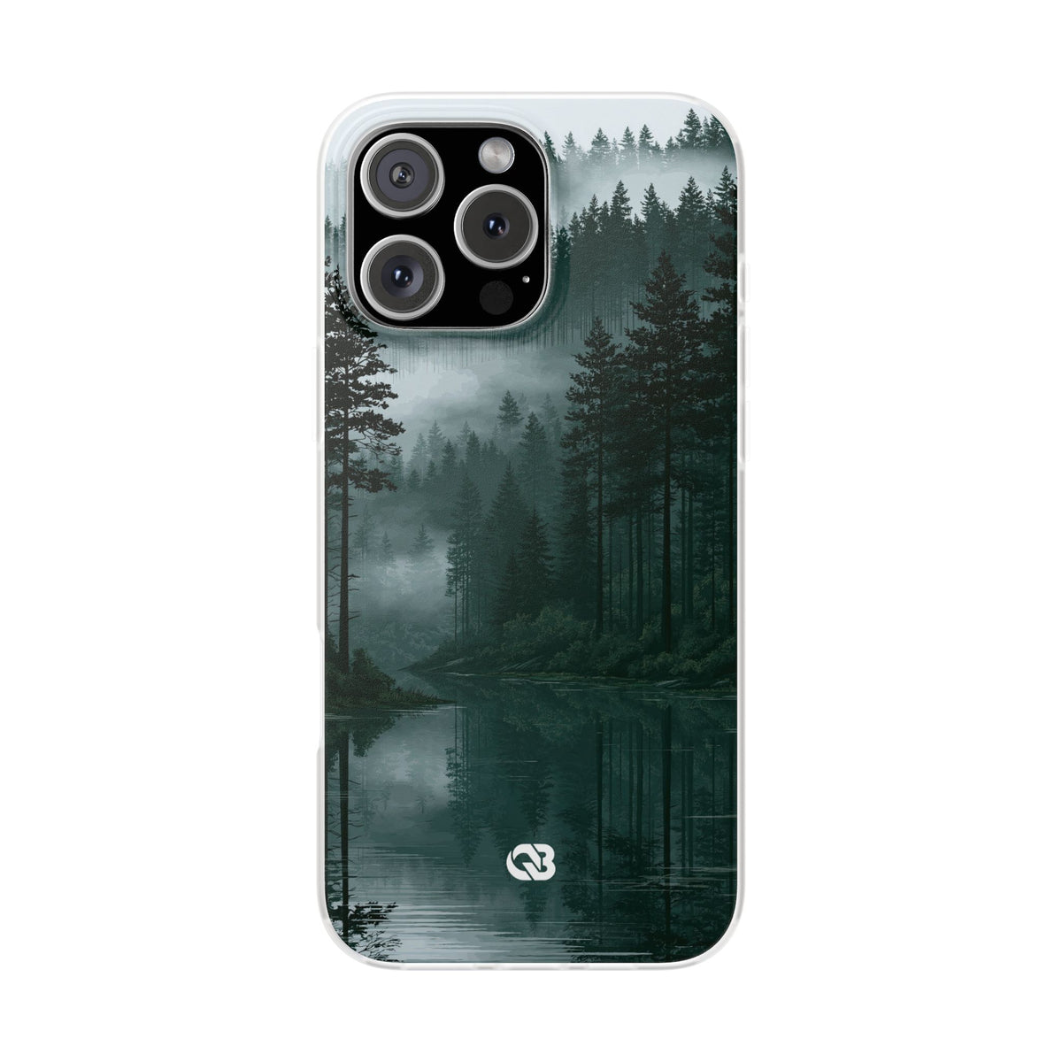 Misty Pine Reflections · Lite Phone Case for iPhone · Green