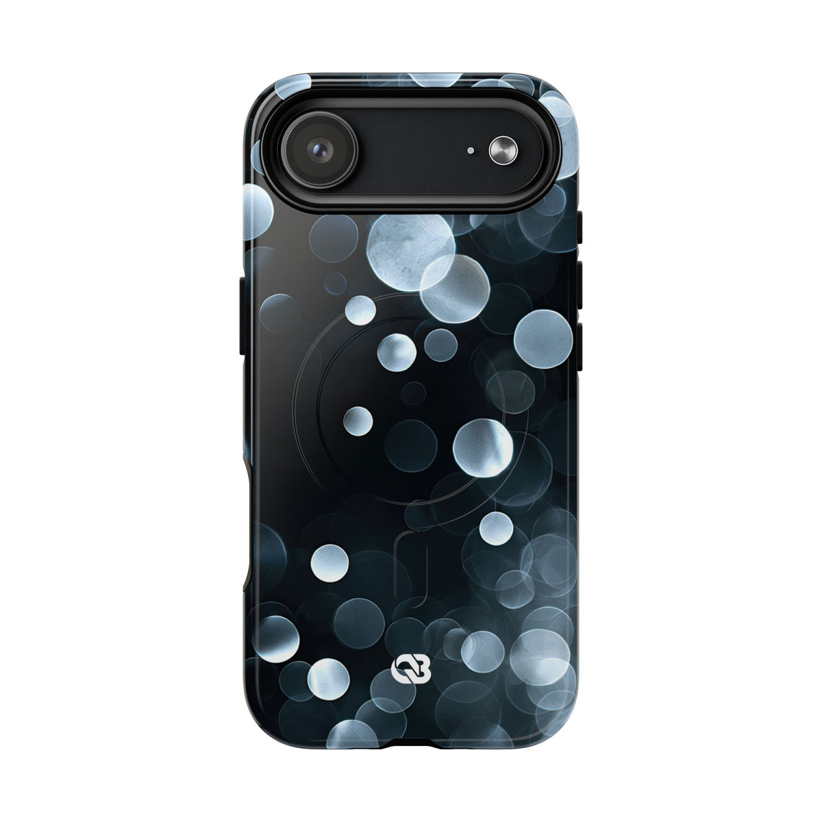 Black Tough 2.0 Magsafe Phone Case for iPhone - Silver Orbit Glow