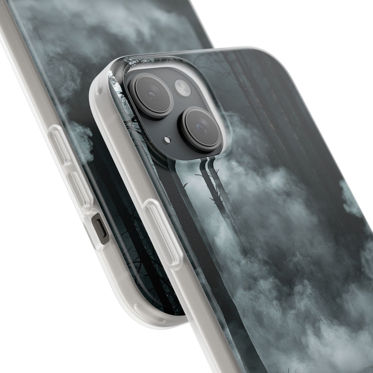 Shadowed Pine Mist · Lite Phone Case for iPhone · Black