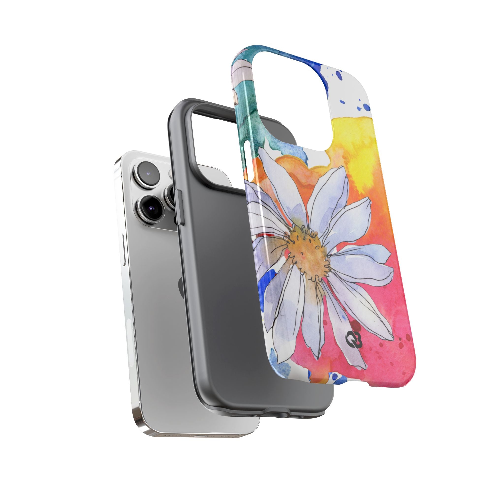 Vivid Bloom Splatter · Tough Handyhülle für iPhone