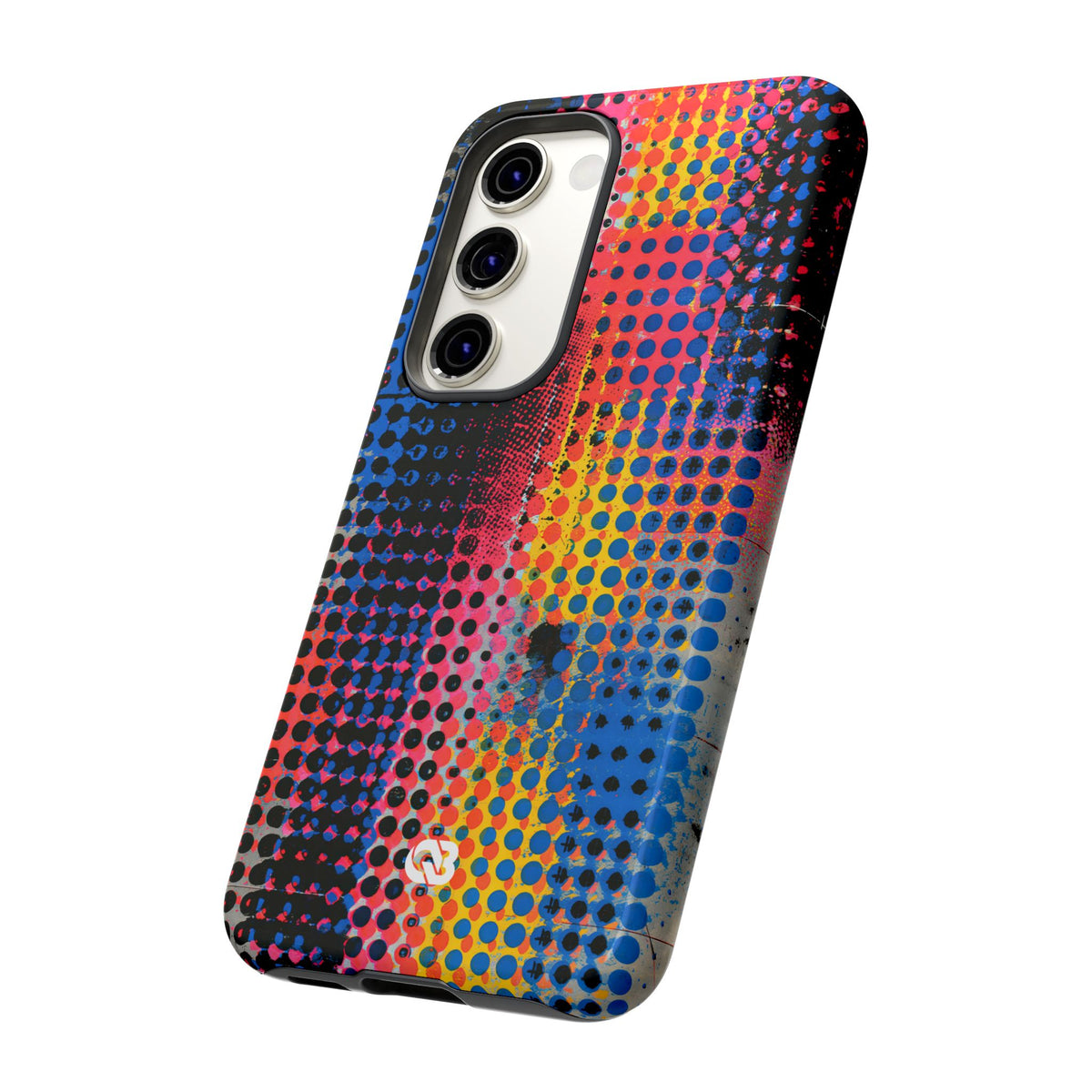 Chromatic Halftone Grid · Tough Phone Case for Samsung · Blue