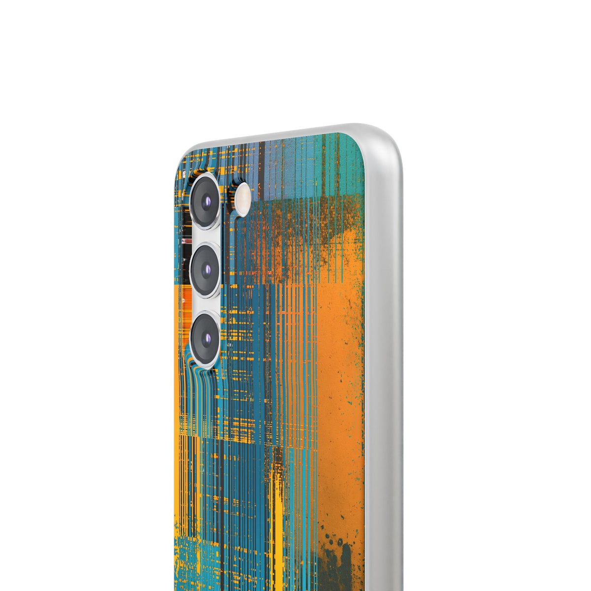 Cyber Glitch Stream · Lite Phone Case for Samsung · Teal