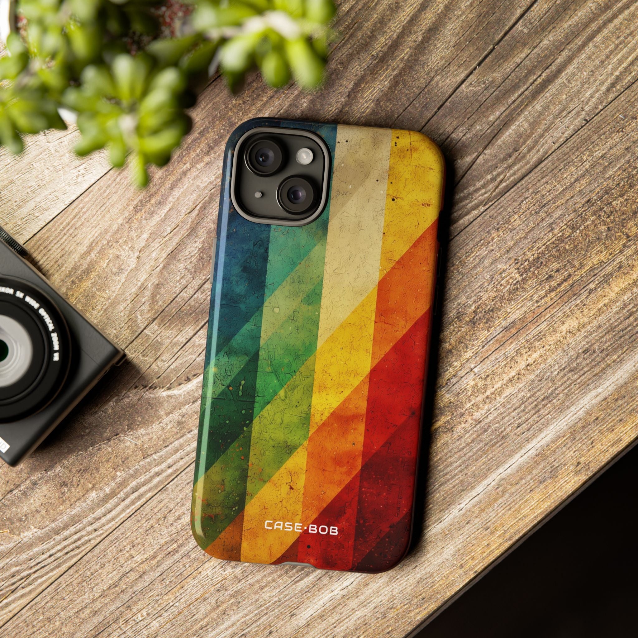 Diagonal Spectrum iPhone 15 Plus Cover - Tough