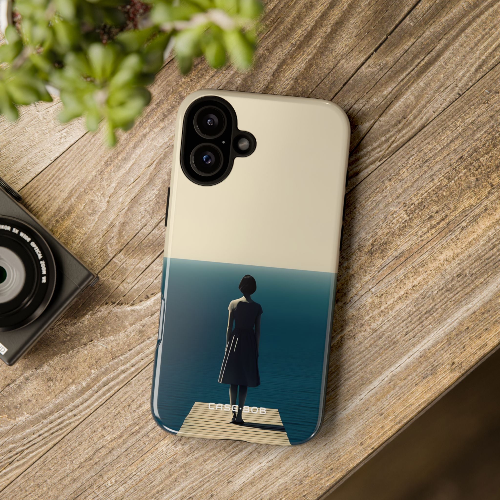Dockside Silhouette iPhone 16 Plus Case - Tough