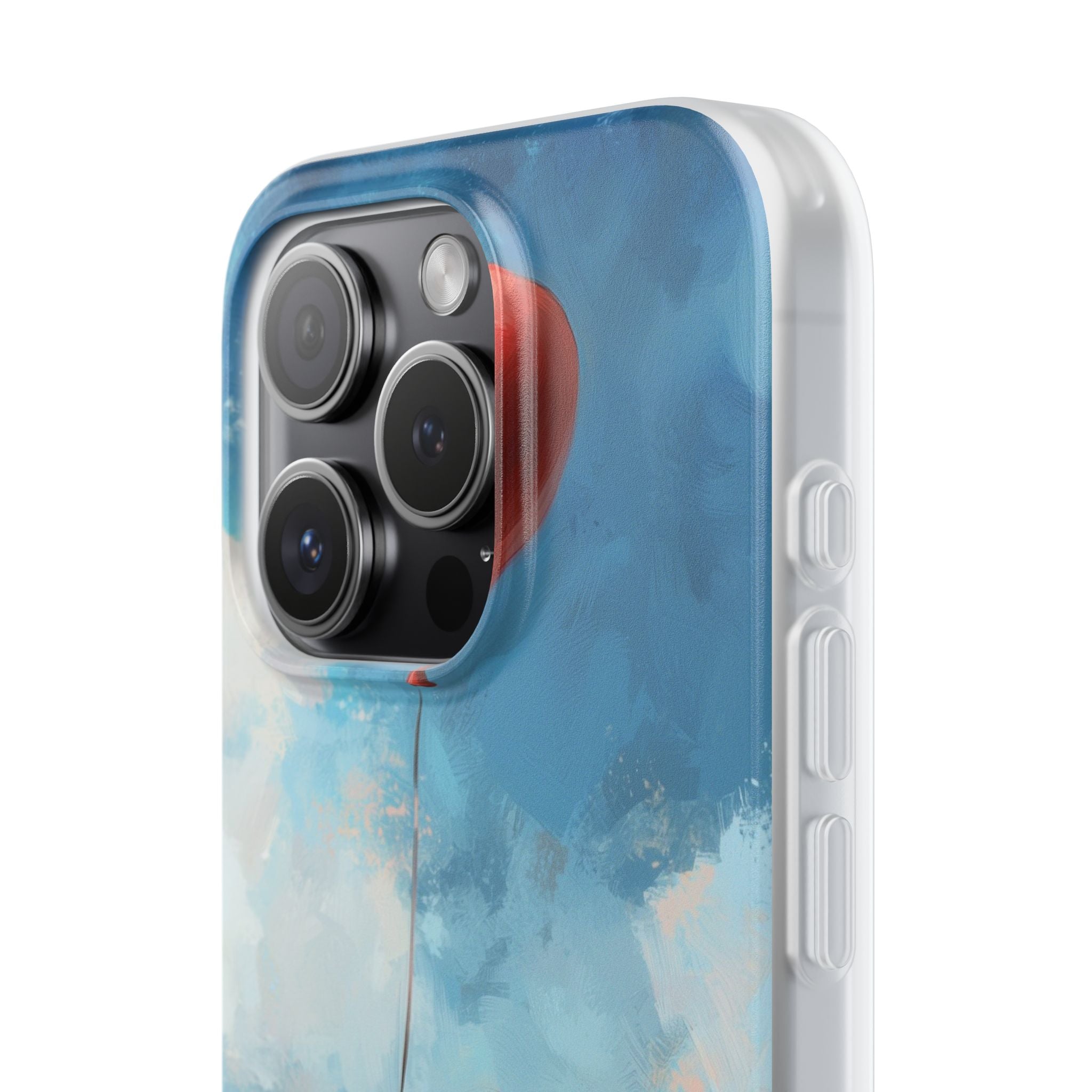 Crimson Heart Sky · Soft Coque de téléphone pour iPhone